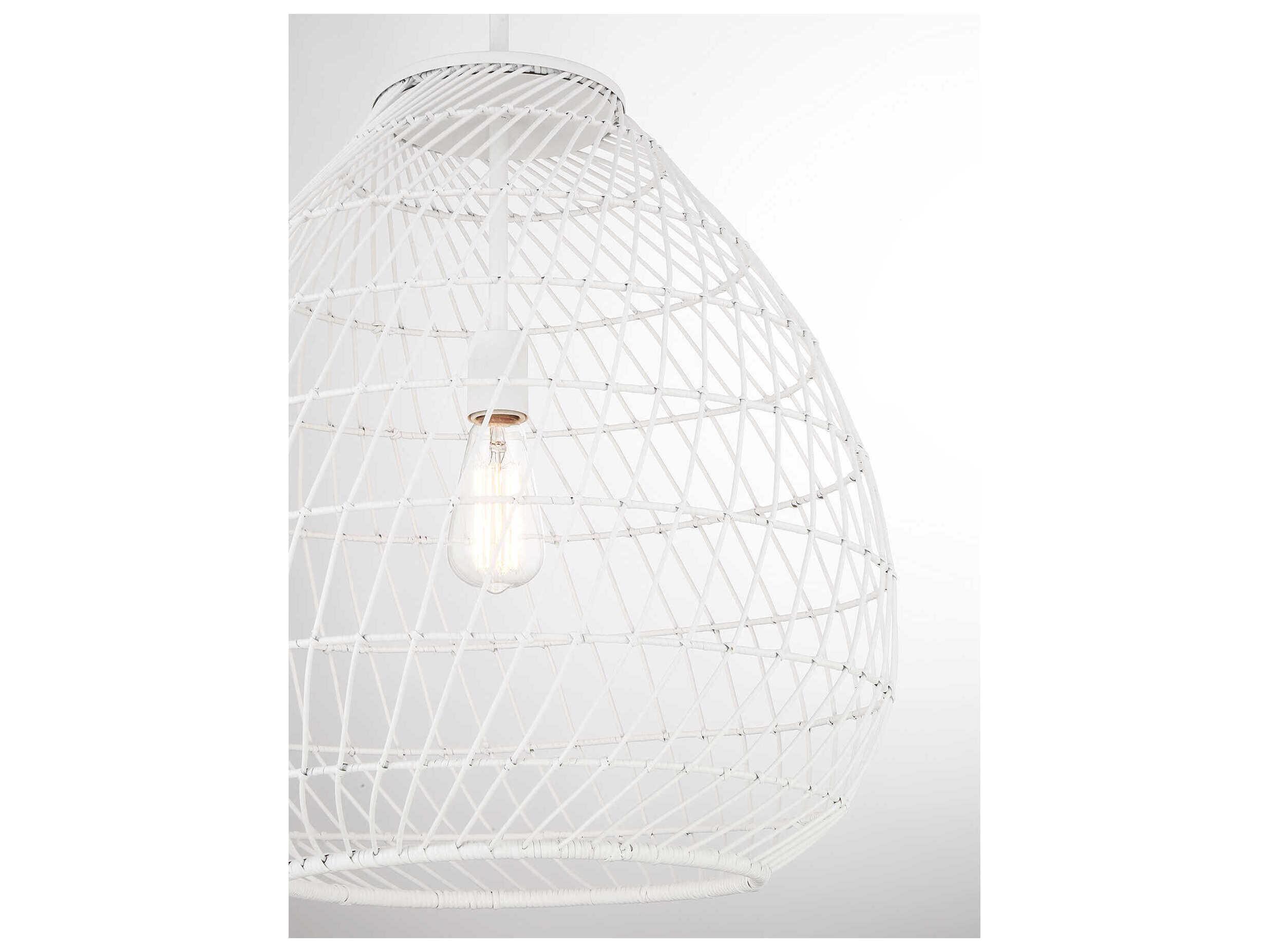 Savoy House Maya 1-Light Bisque White Pendant