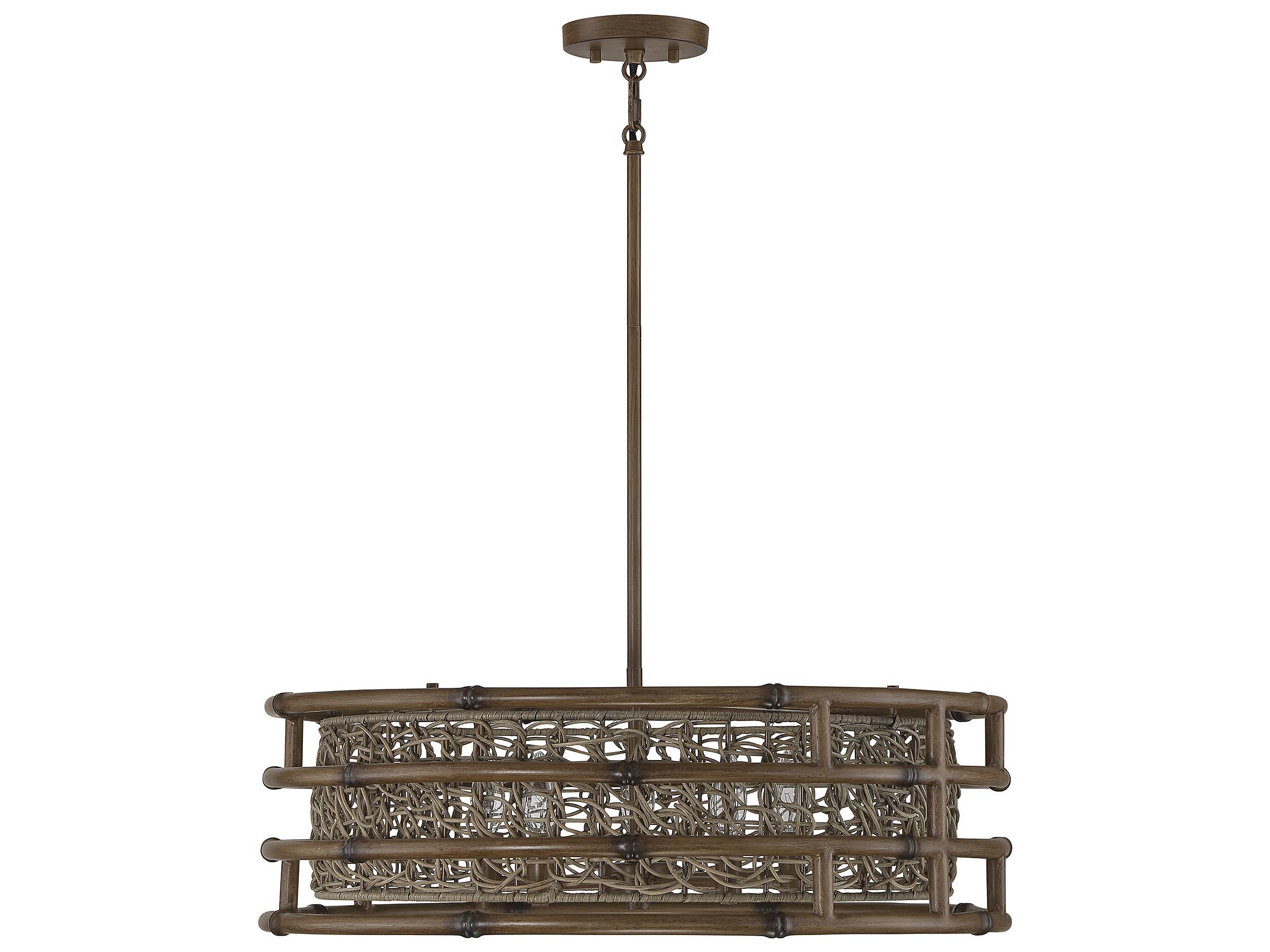 Savoy House Treviso 5-Light Grapevine Brown Pendant