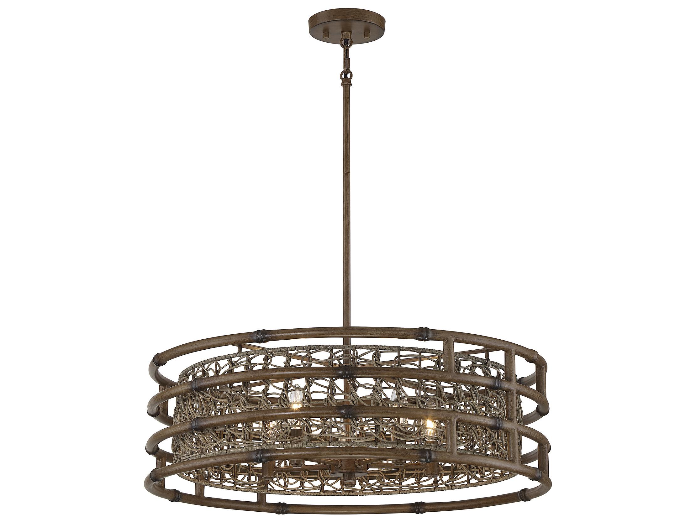 Savoy House Treviso 5-Light Grapevine Brown Pendant