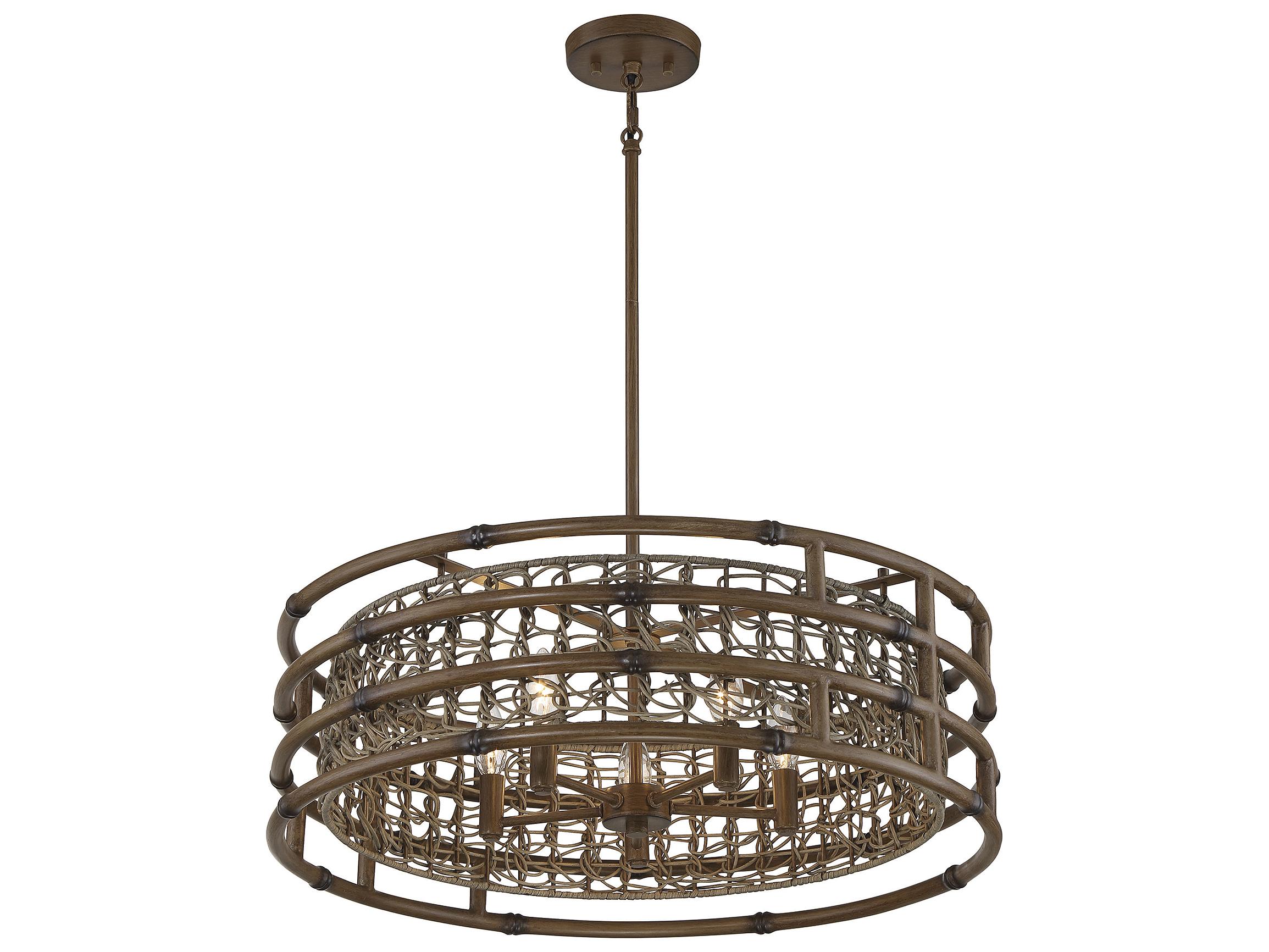Savoy House Treviso 5-Light Grapevine Brown Pendant