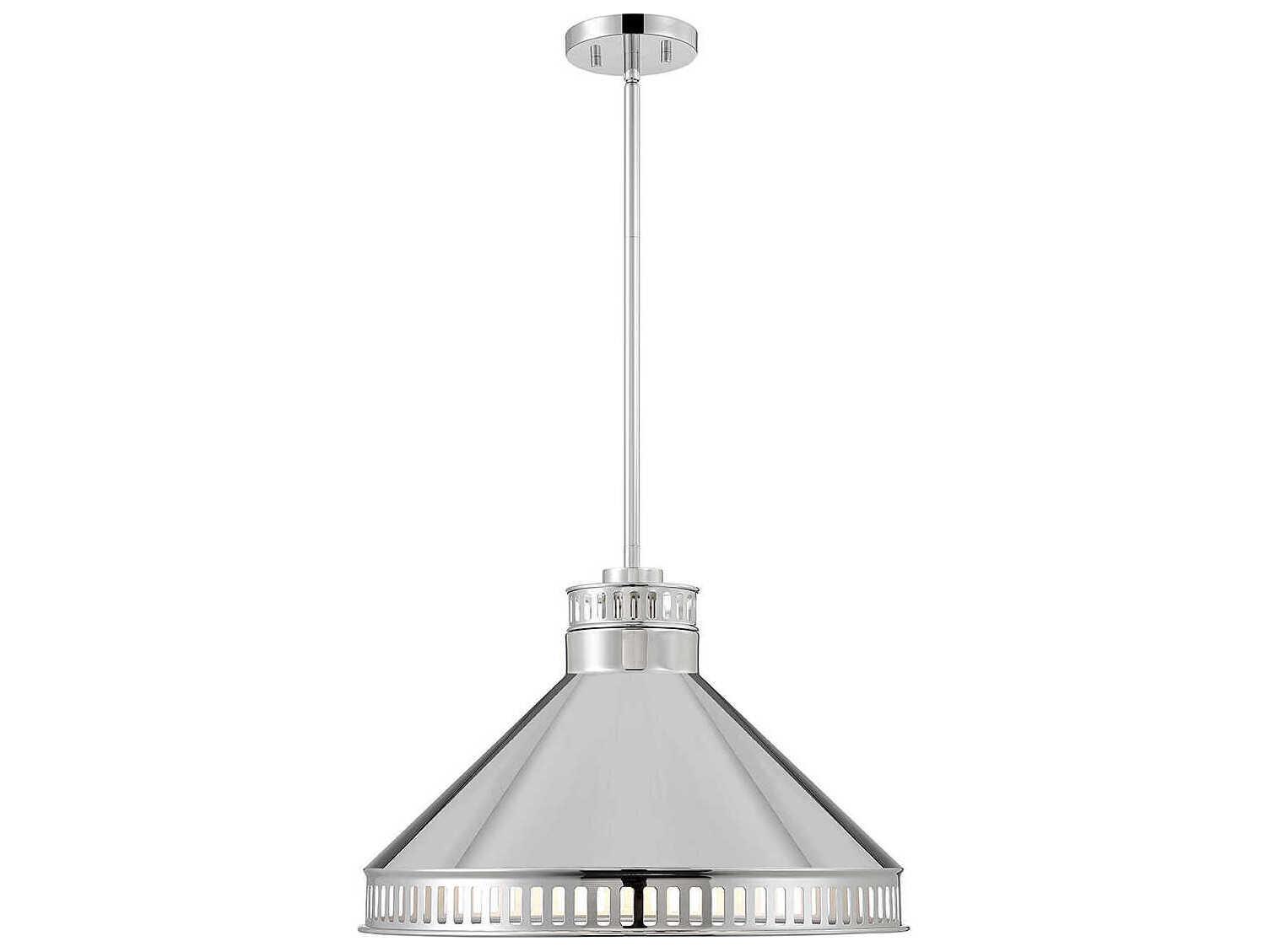 Savoy House Seagram 3-Light Polished Nickel Chrome Pendant