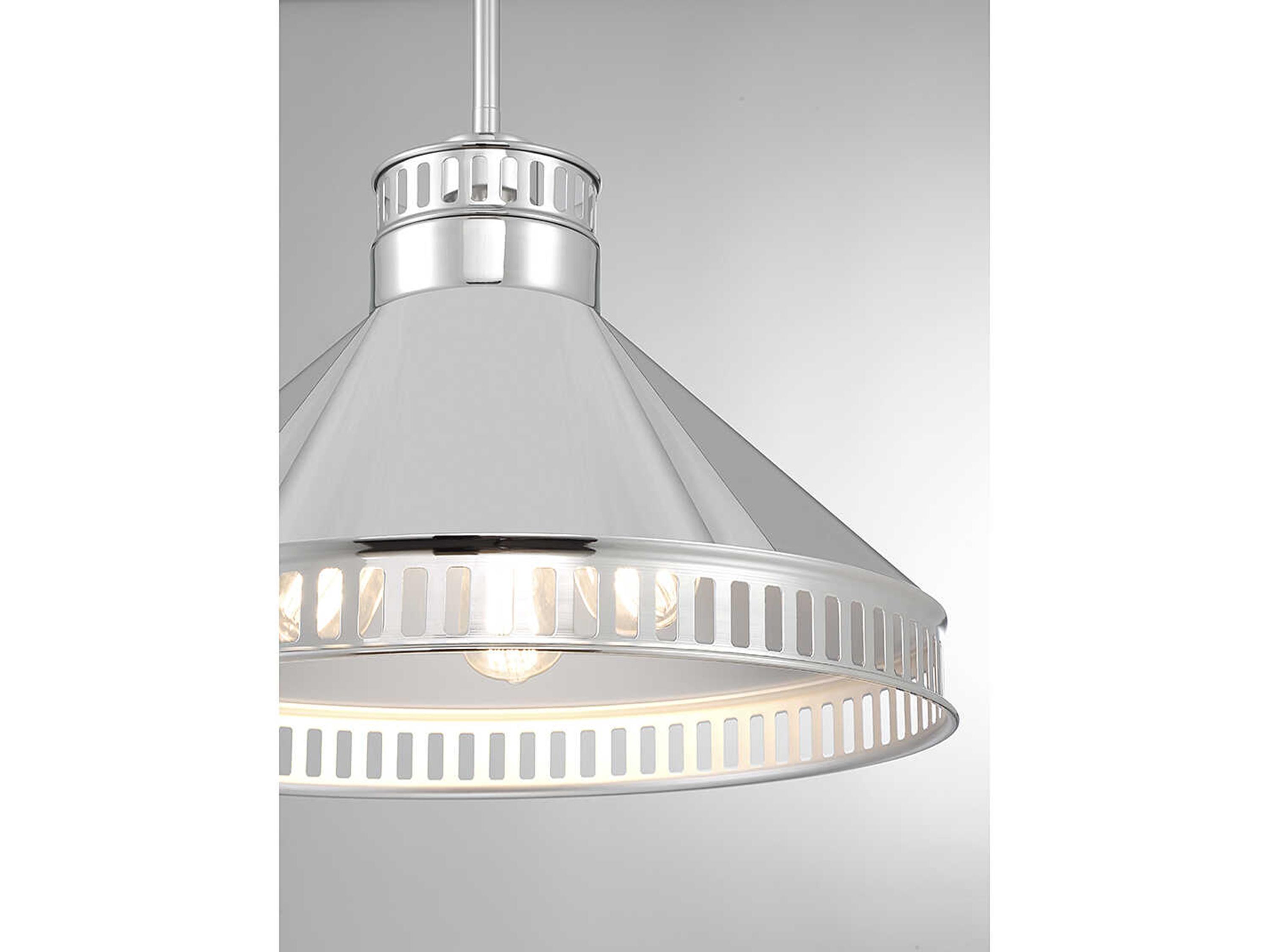 Savoy House Seagram 3-Light Polished Nickel Chrome Pendant