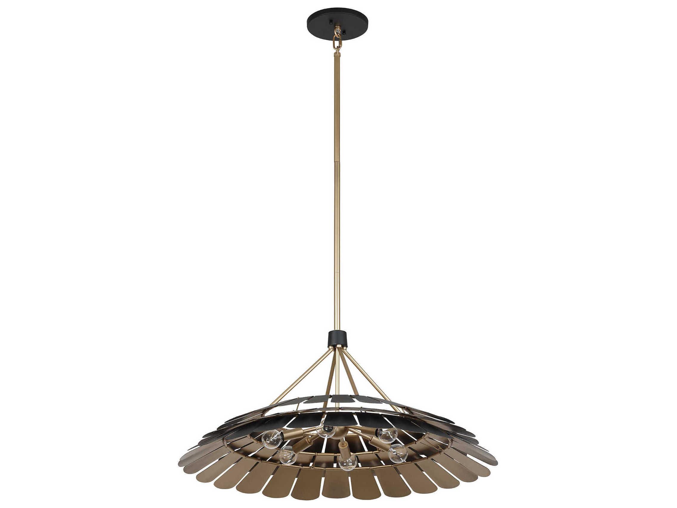Savoy House Turaco 6-Light Midnight Black Pendant