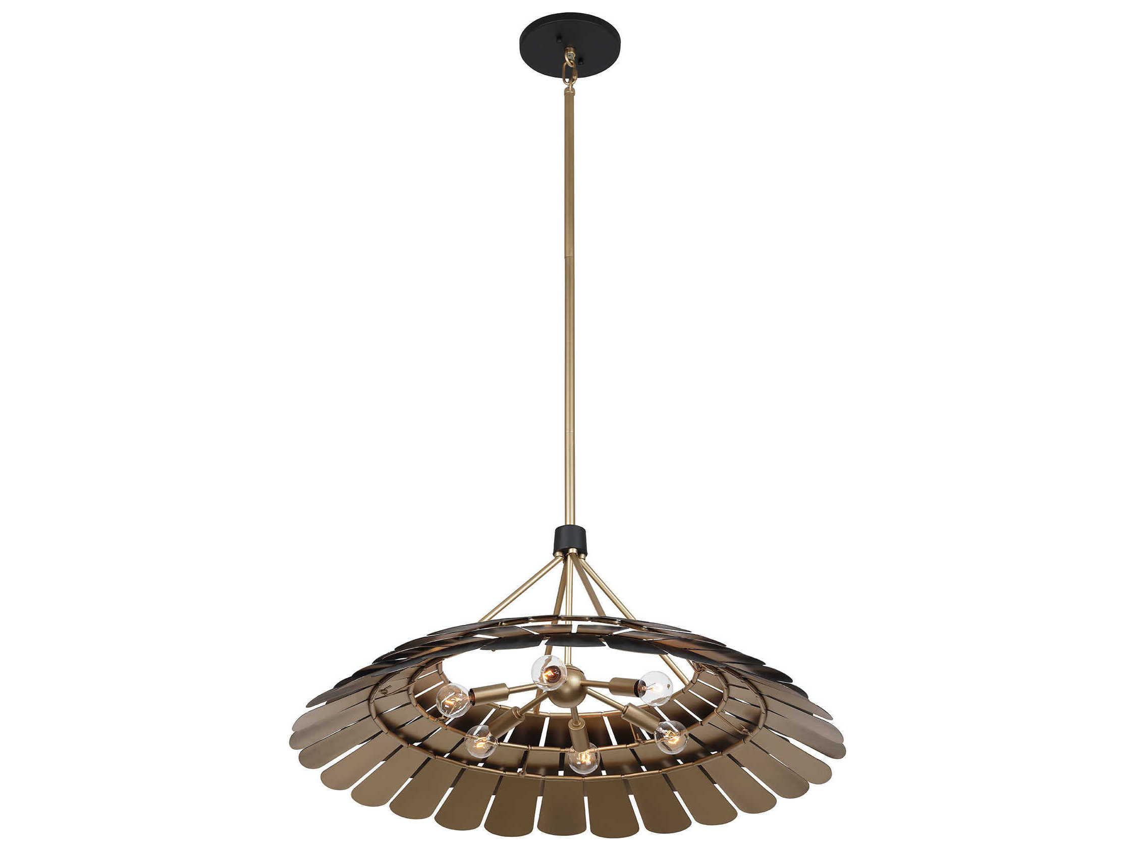 Savoy House Turaco 6-Light Midnight Black Pendant