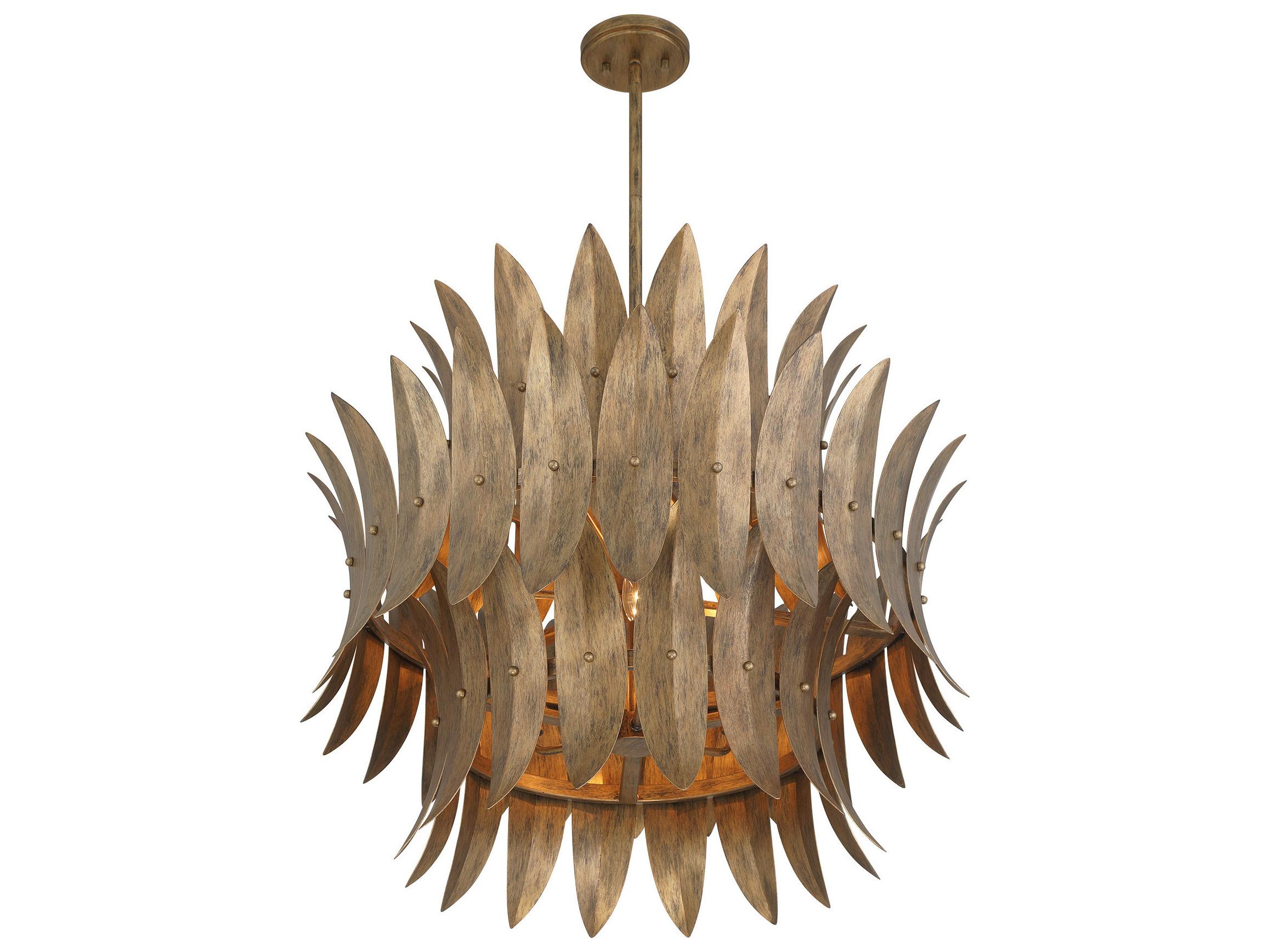 Savoy House Sanctuary 6-Light Coronado Wood Pendant