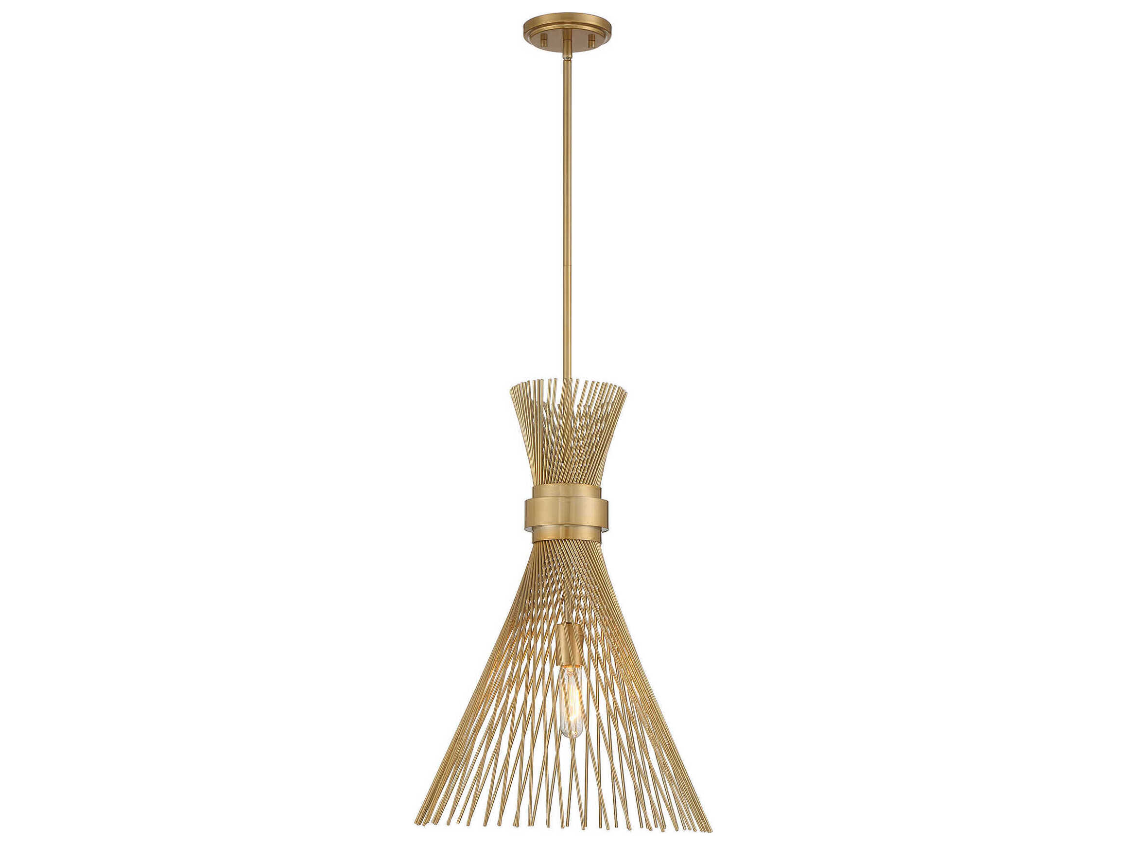 Savoy House Longfellow 1-Light Burnished Brass Pendant