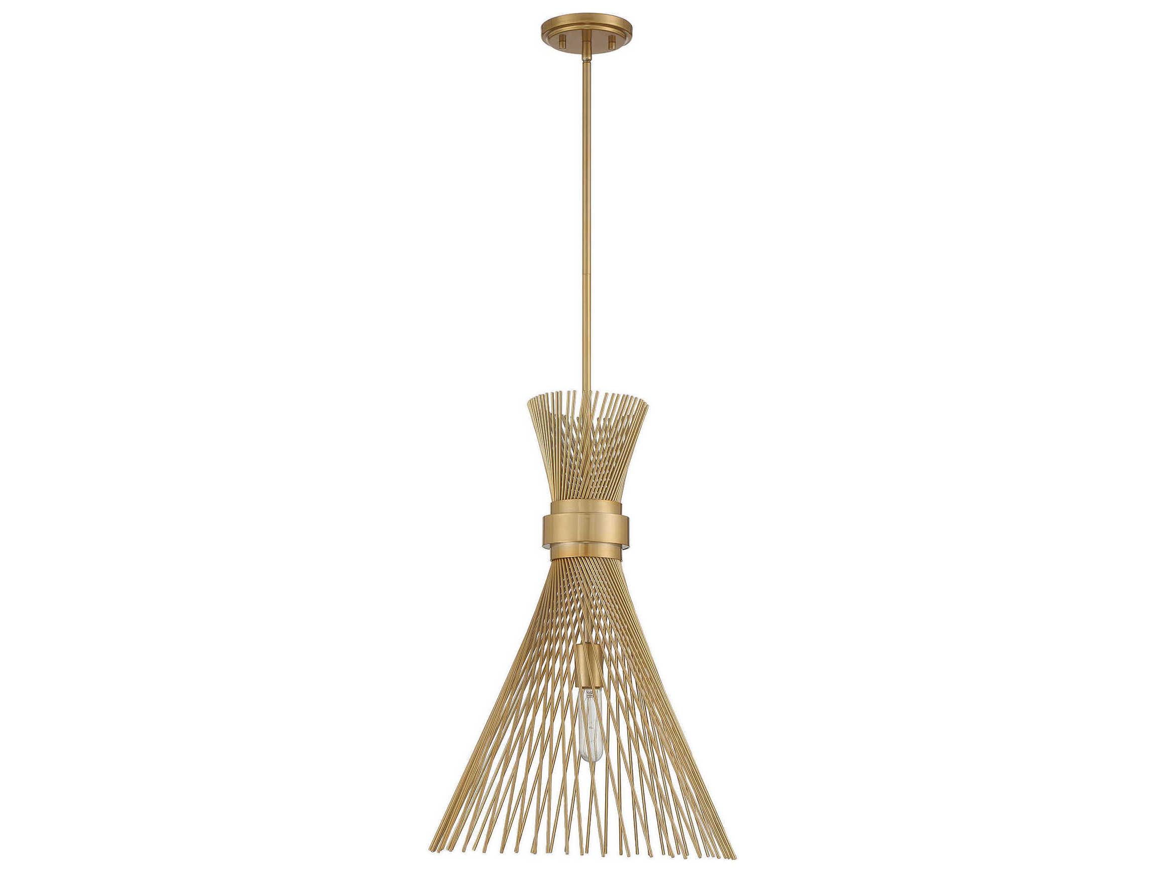 Savoy House Longfellow 1-Light Burnished Brass Pendant