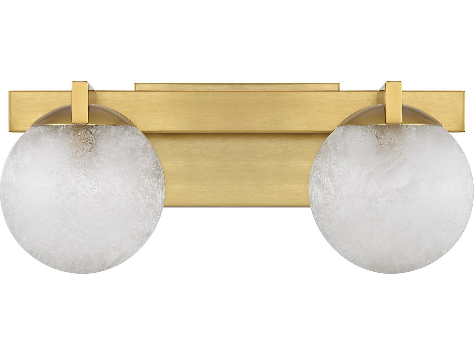 Savoy House Darien 2-Light Warm Brass Vanity Light