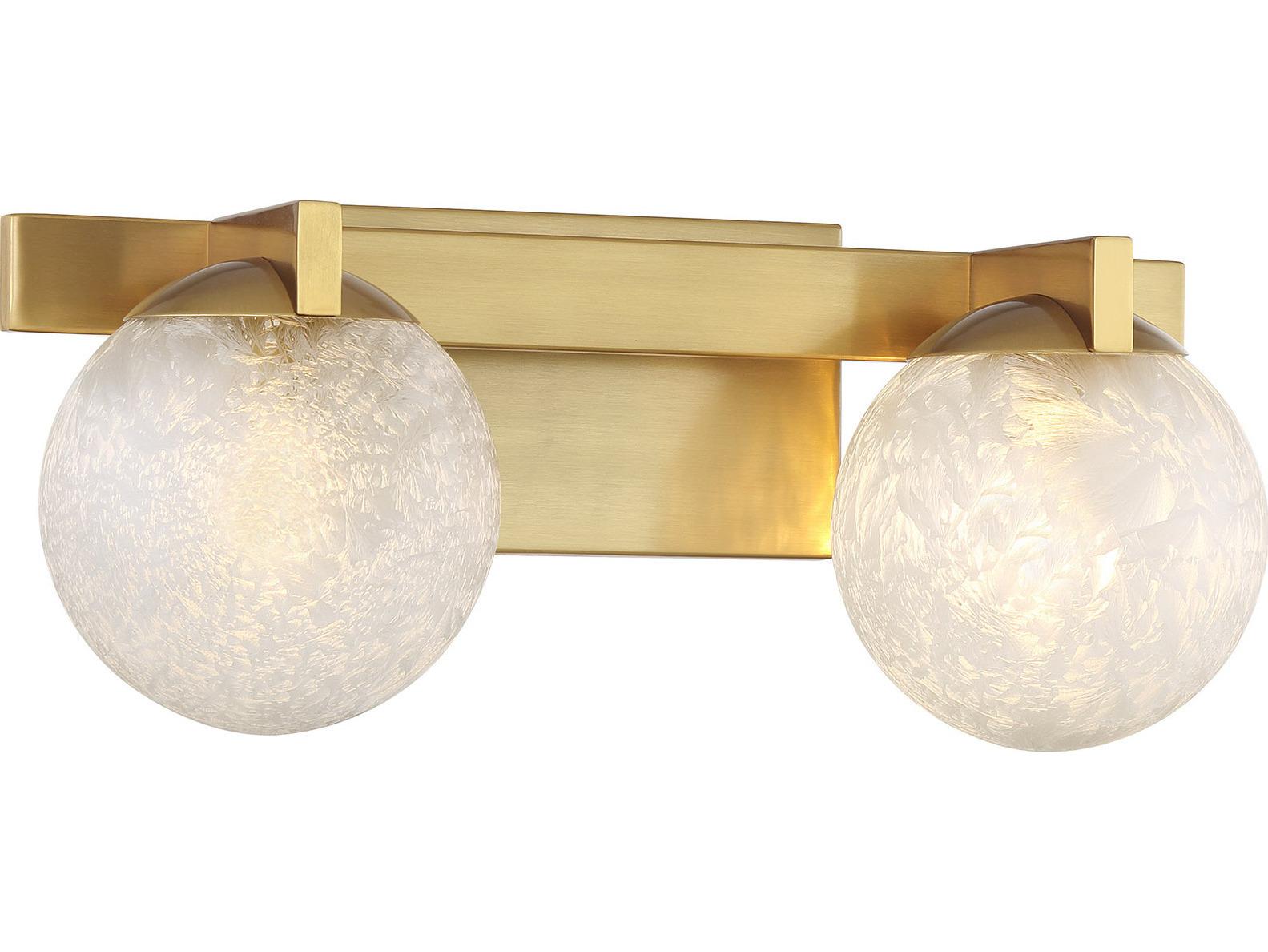 Savoy House Darien 2-Light Warm Brass Vanity Light
