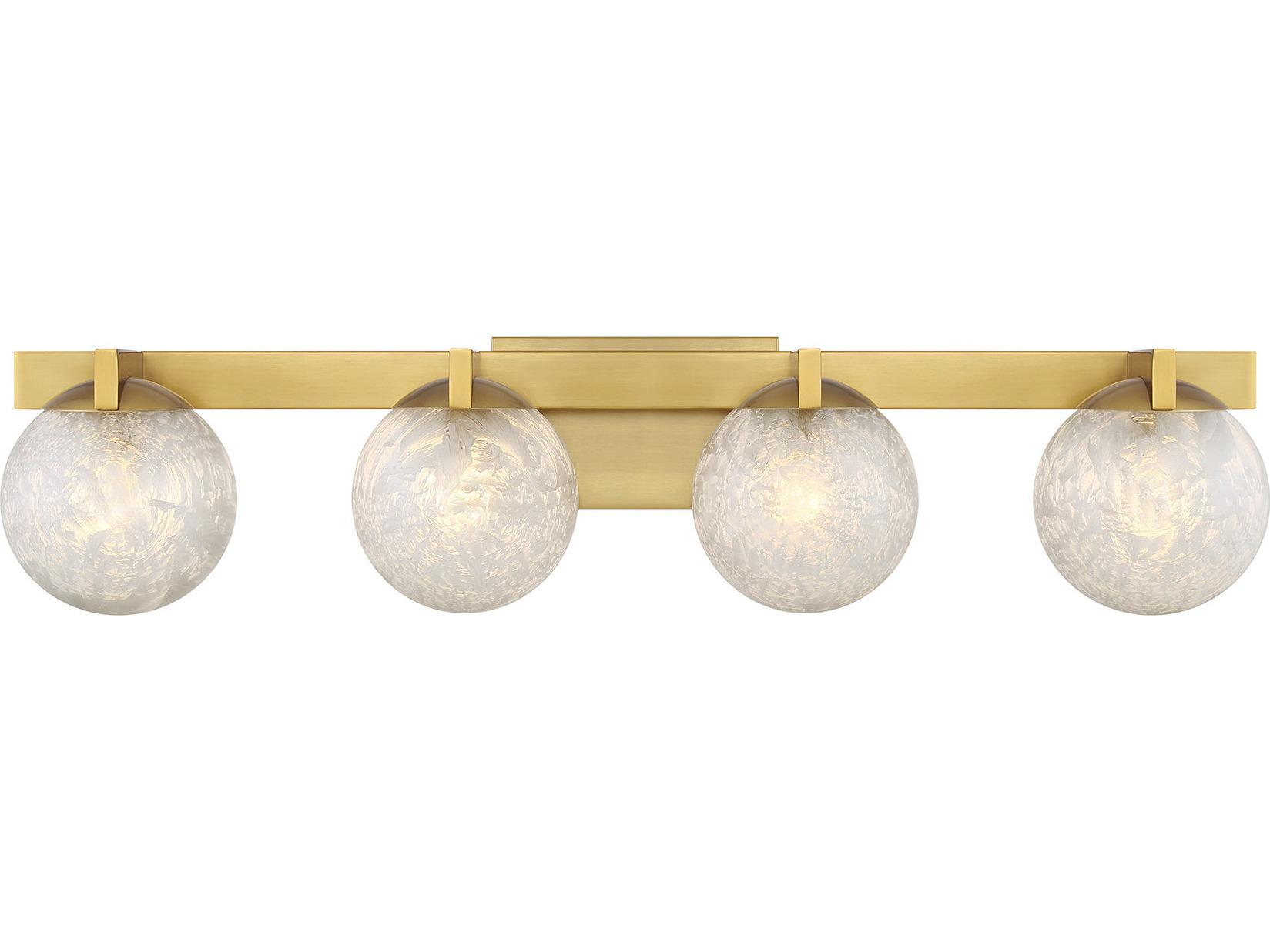Savoy House Darien 4-Light Warm Brass Vanity Light