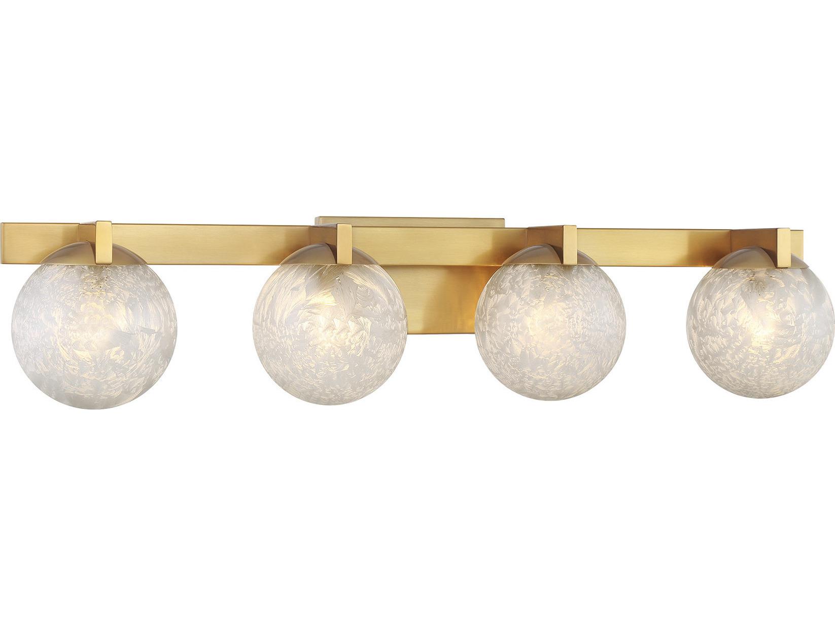 Savoy House Darien 4-Light Warm Brass Vanity Light