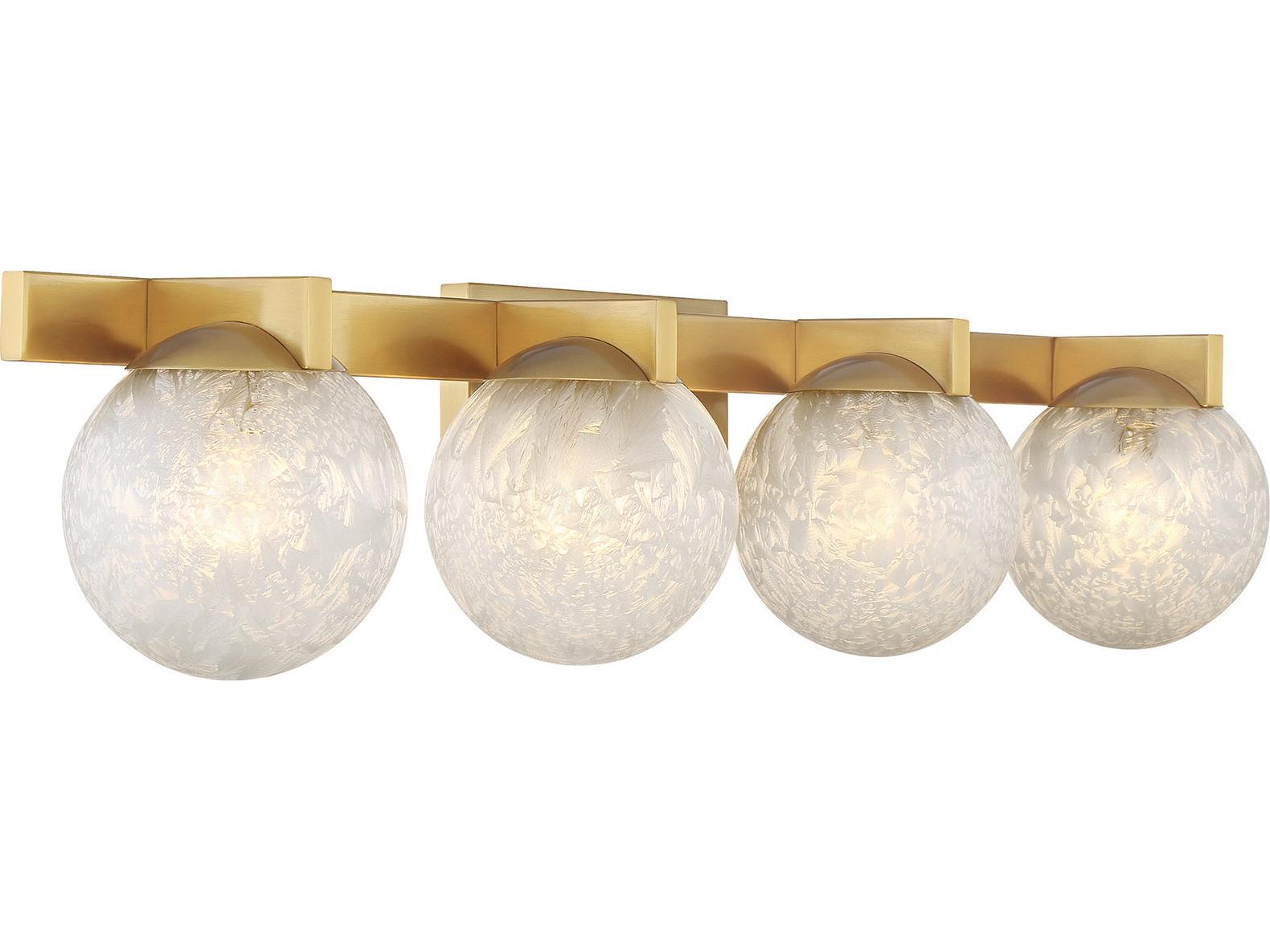 Savoy House Darien 4-Light Warm Brass Vanity Light
