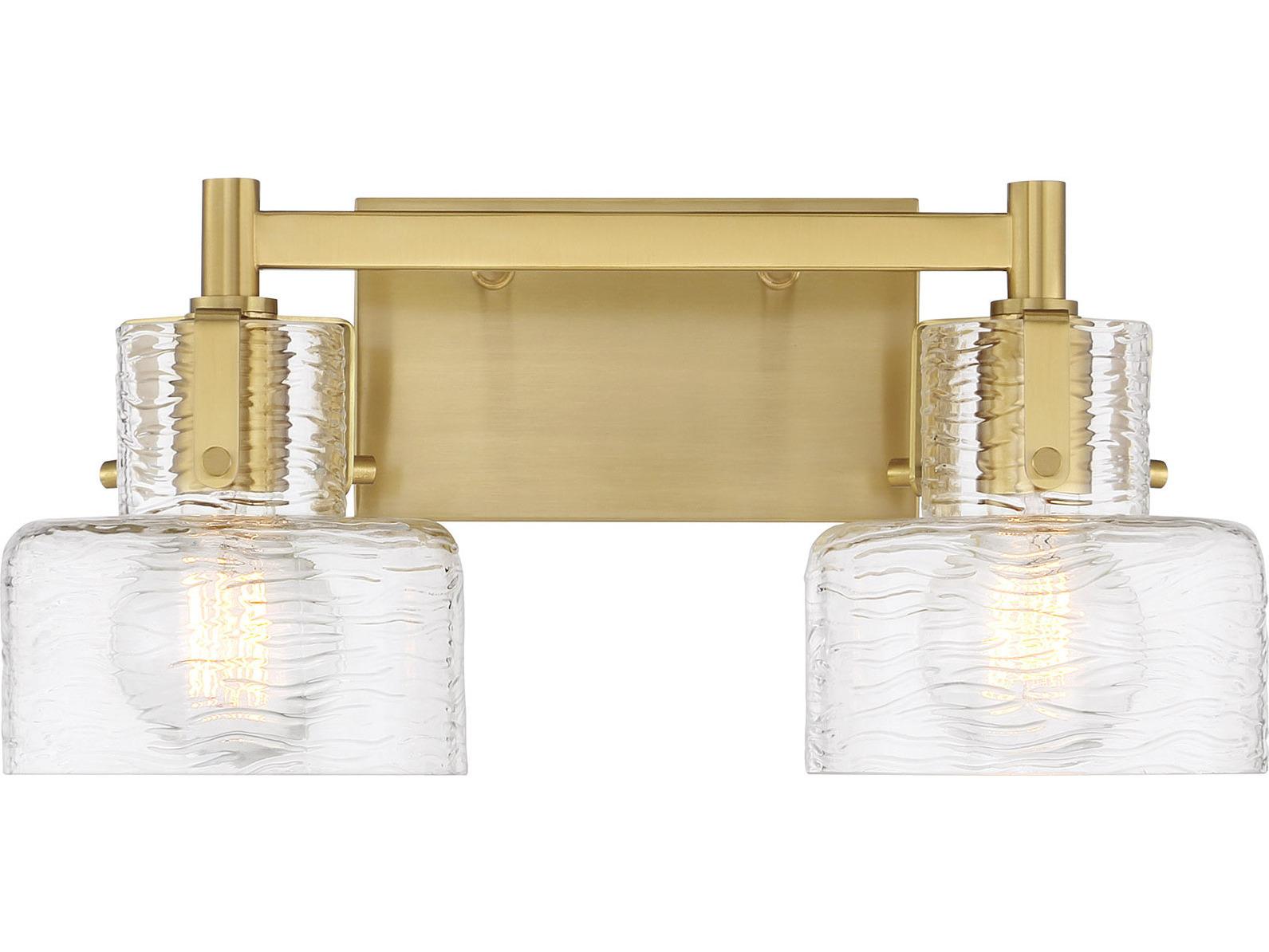 Savoy House Dover 2-Light Warm Brass Vanity Light