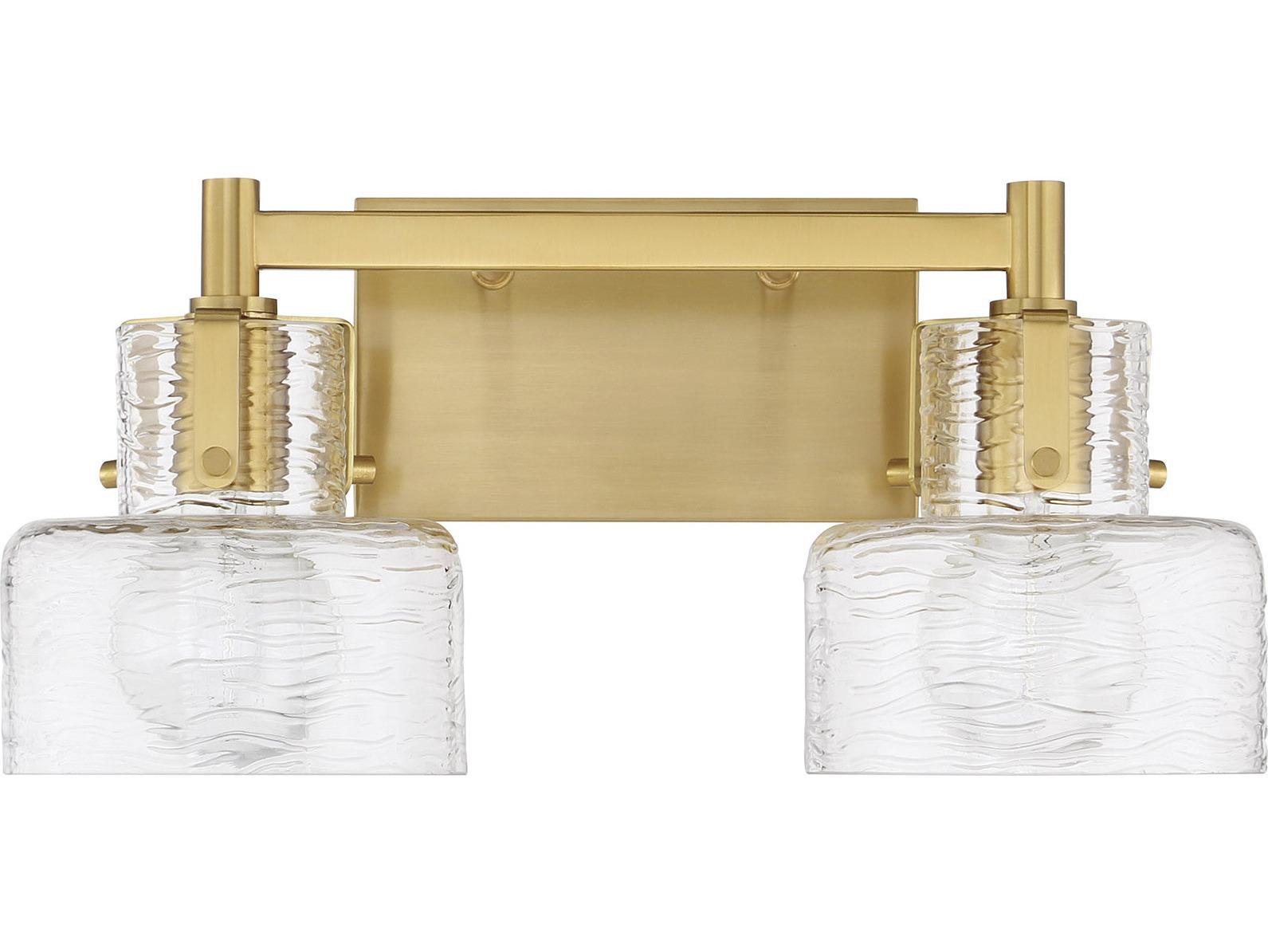 Savoy House Dover 2-Light Warm Brass Vanity Light
