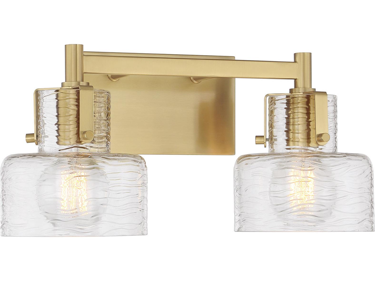 Savoy House Dover 2-Light Warm Brass Vanity Light