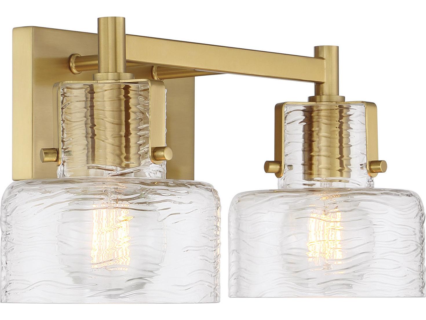 Savoy House Dover 2-Light Warm Brass Vanity Light