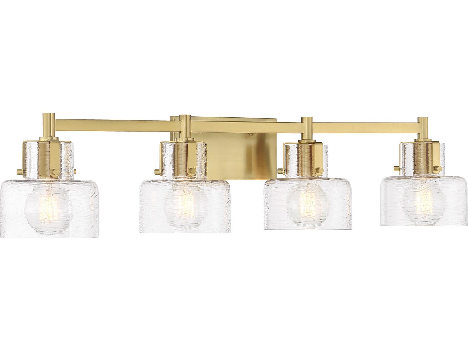 Savoy House Dover 4-Light Warm Brass Vanity Light