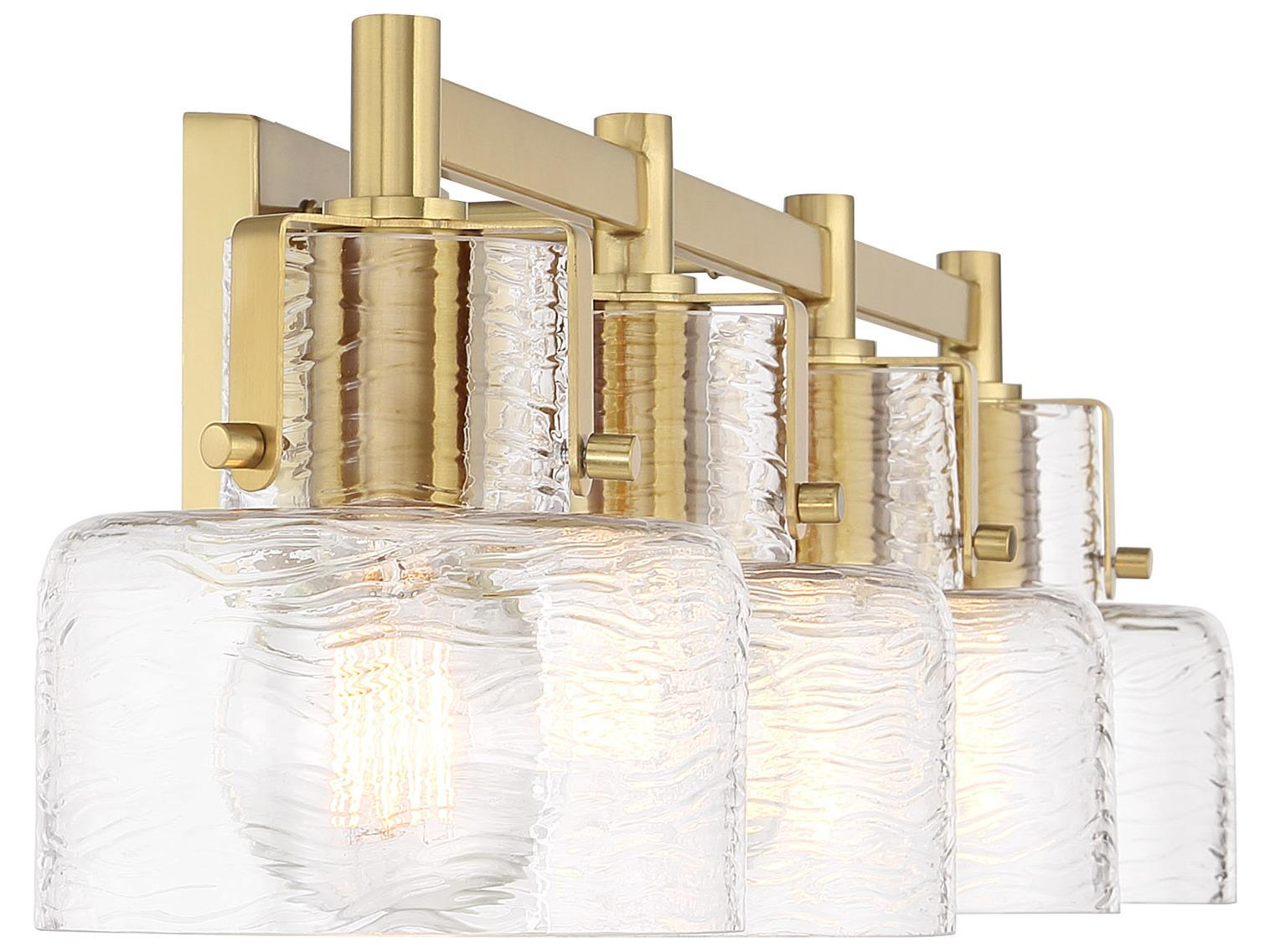 Savoy House Dover 4-Light Warm Brass Vanity Light