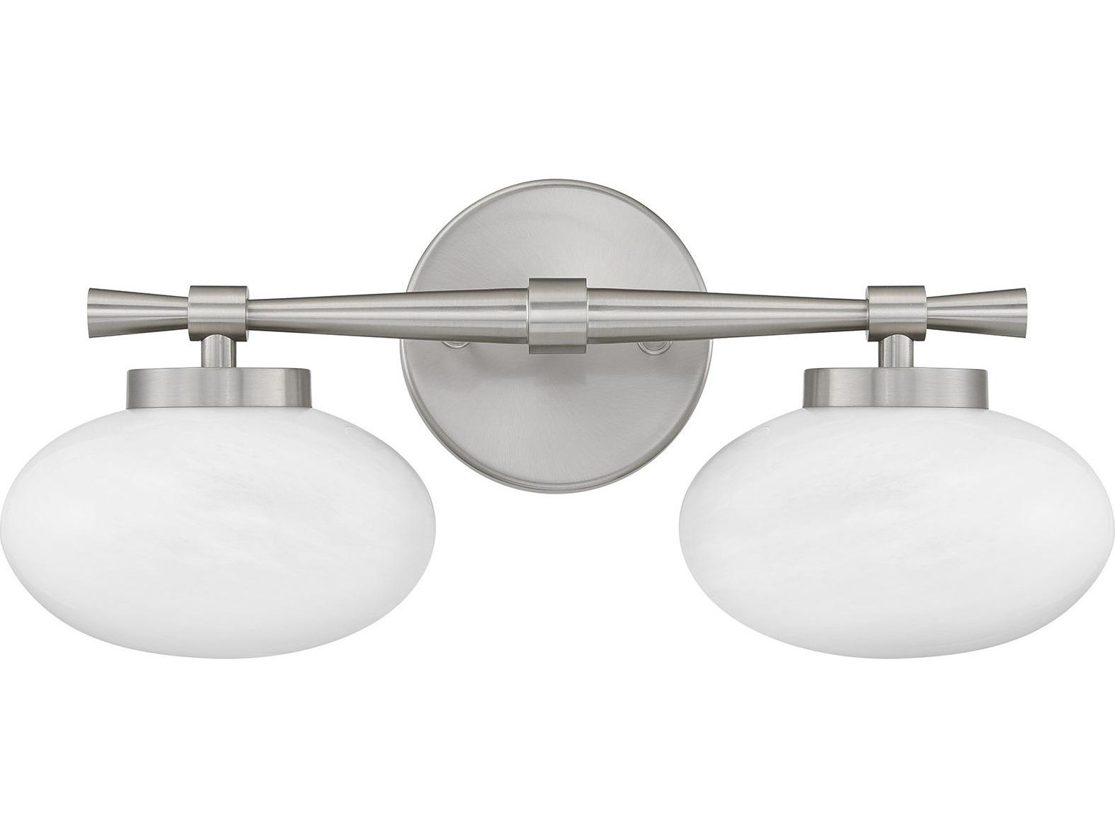Savoy House Barrow 2-Light Satin Nickel Vanity Light