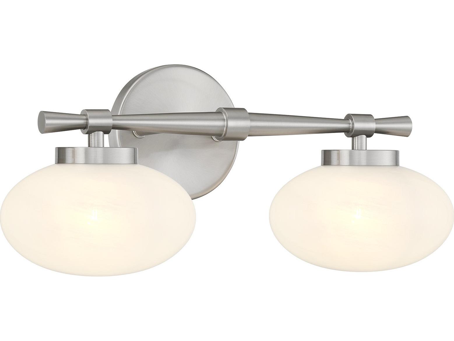 Savoy House Barrow 2-Light Satin Nickel Vanity Light