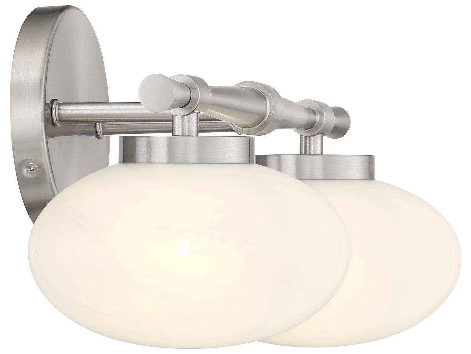 Savoy House Barrow 2-Light Satin Nickel Vanity Light