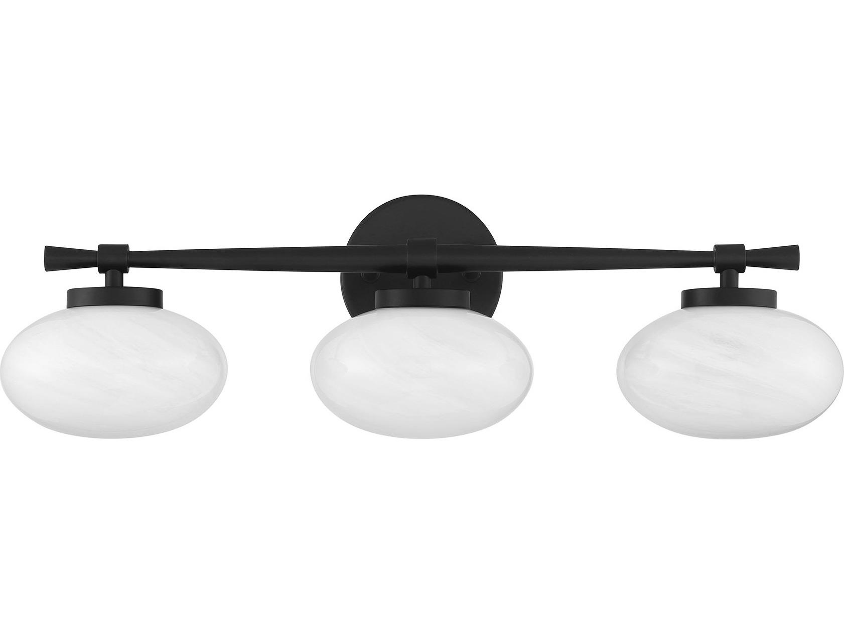 Savoy House Barrow 3-Light Matte Black Vanity Light
