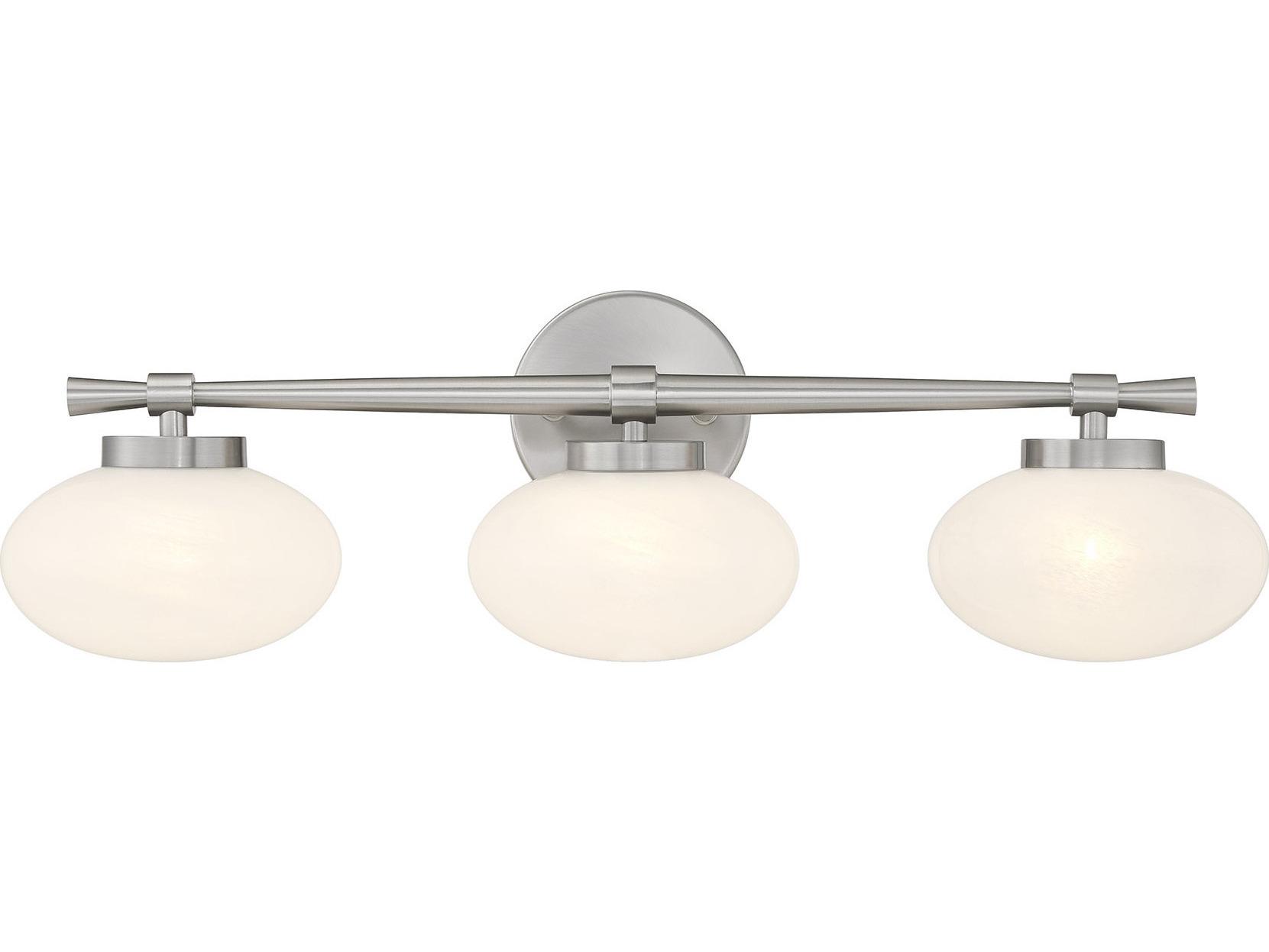 Savoy House Barrow 3-Light Satin Nickel Vanity Light