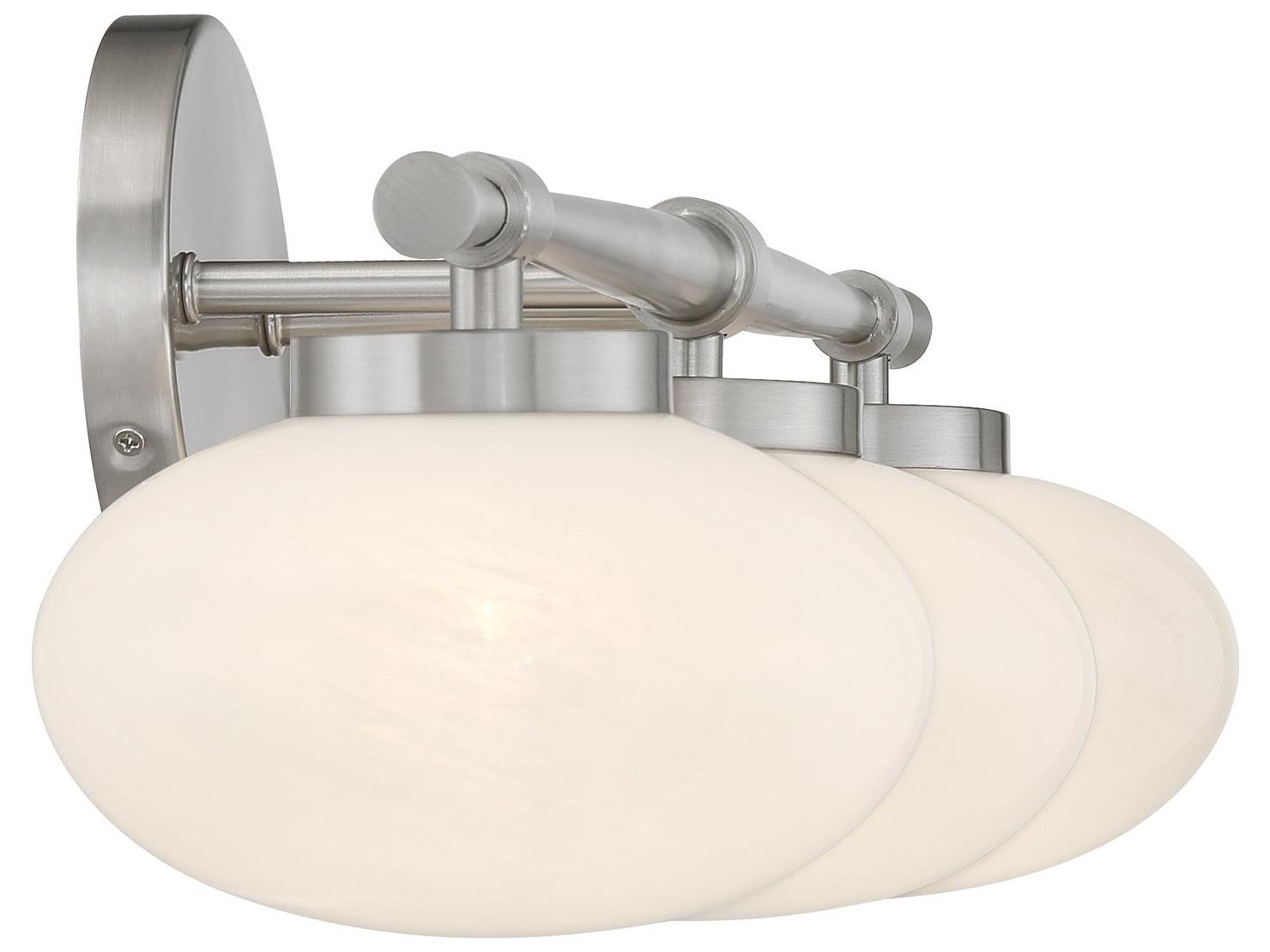 Savoy House Barrow 3-Light Satin Nickel Vanity Light