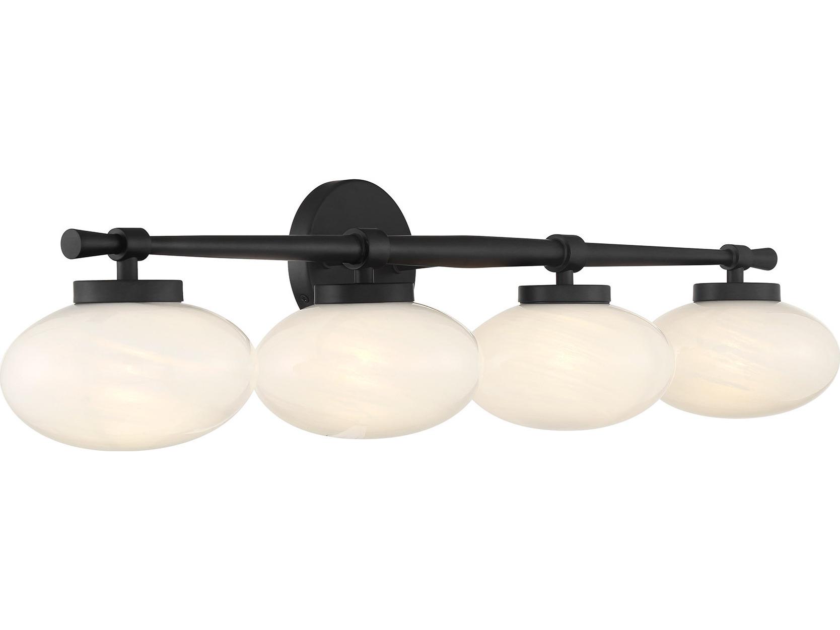 Savoy House Barrow 4-Light Matte Black Vanity Light