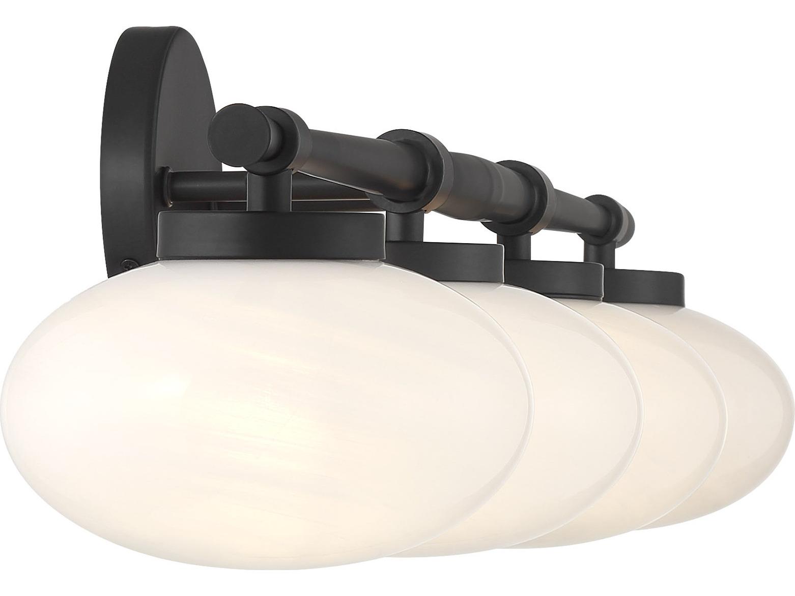 Savoy House Barrow 4-Light Matte Black Vanity Light