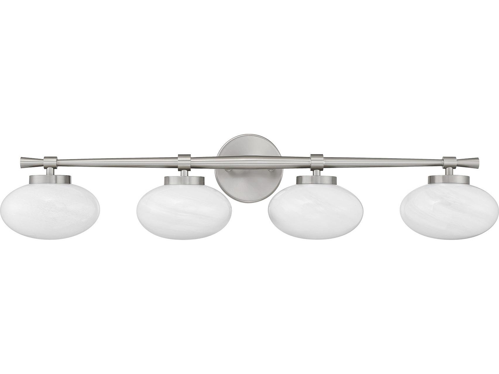Savoy House Barrow 4-Light Satin Nickel Vanity Light