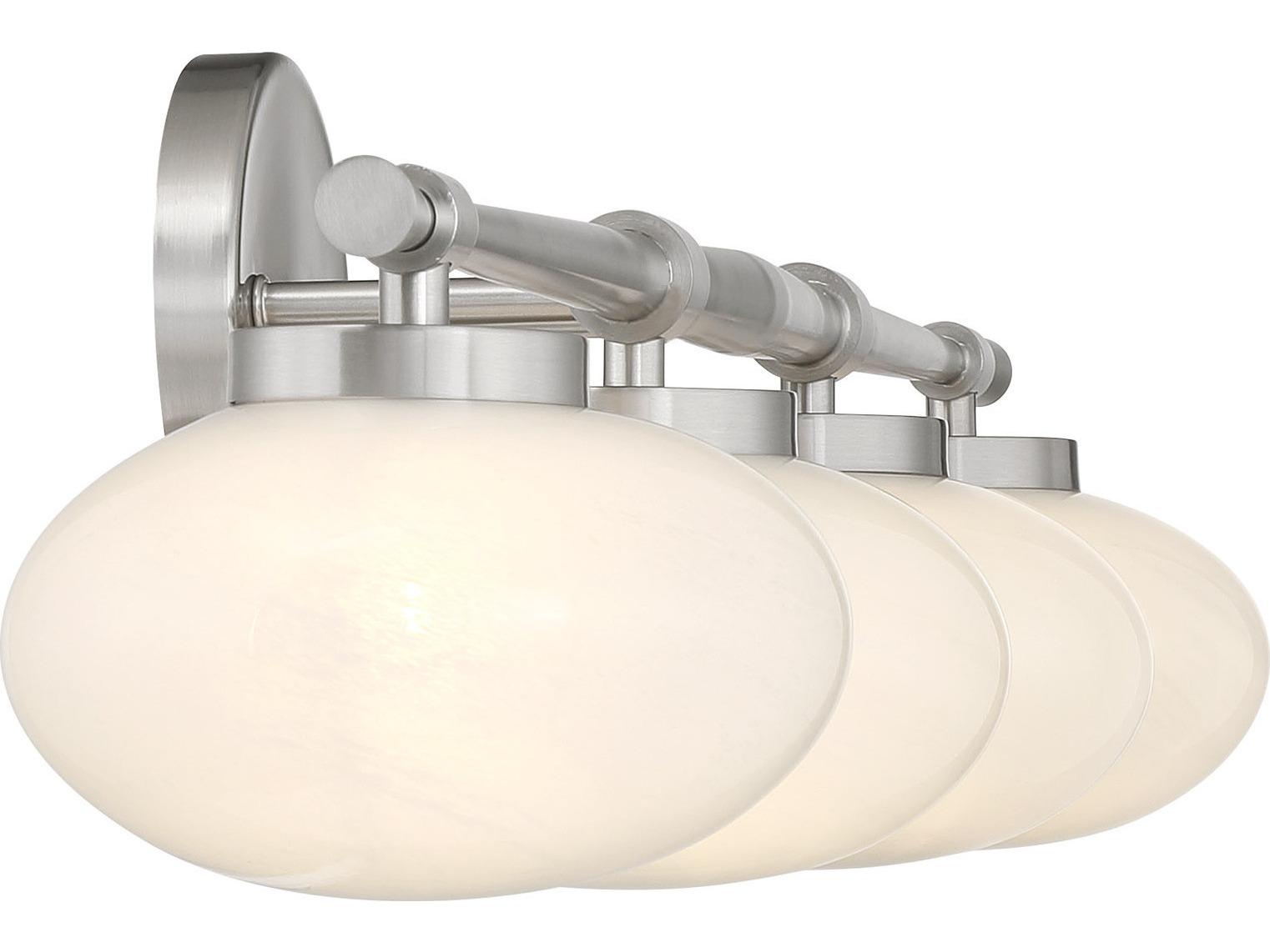 Savoy House Barrow 4-Light Satin Nickel Vanity Light