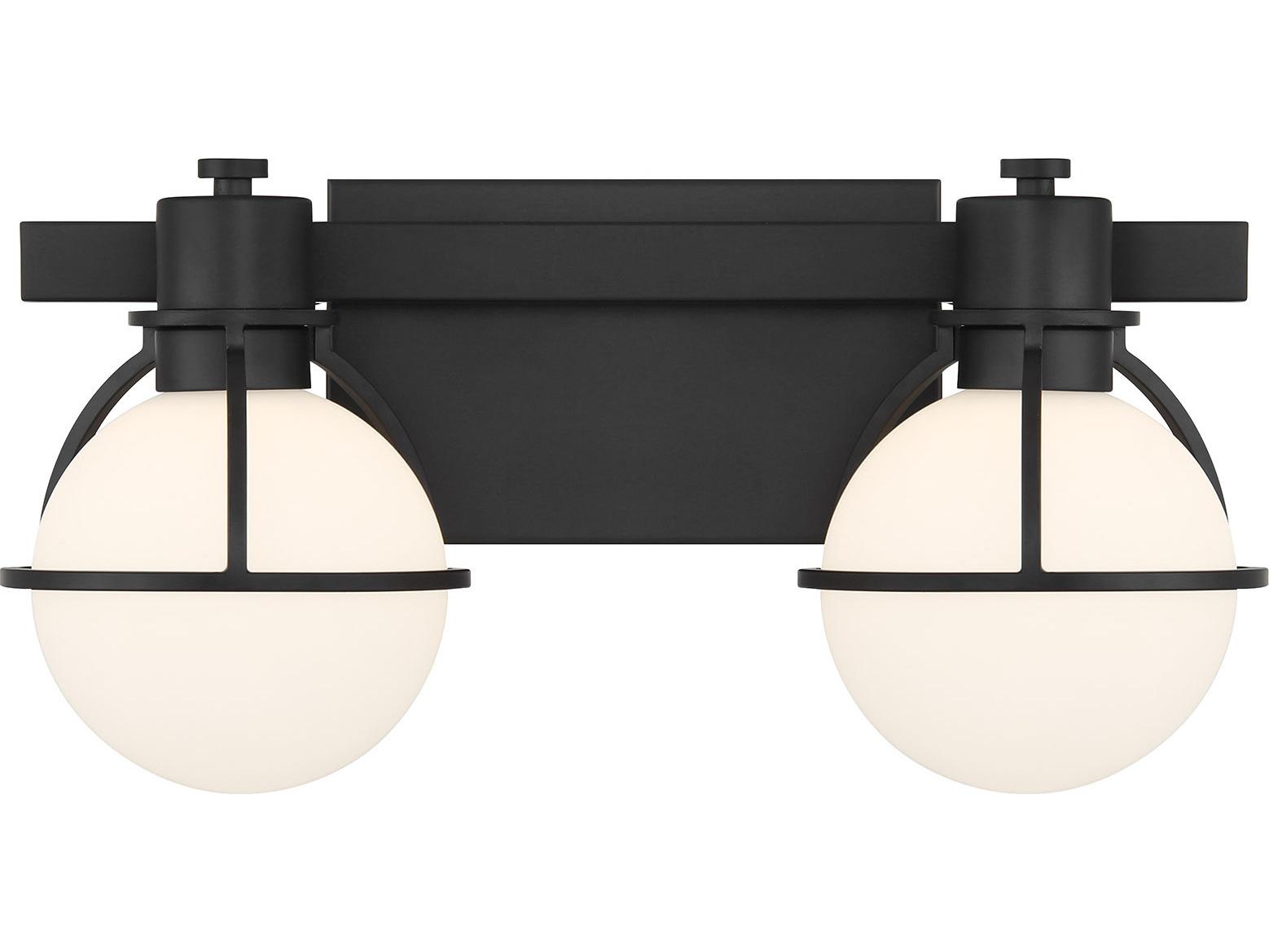 Savoy House Pierce 2-Light Matte Black Vanity Light