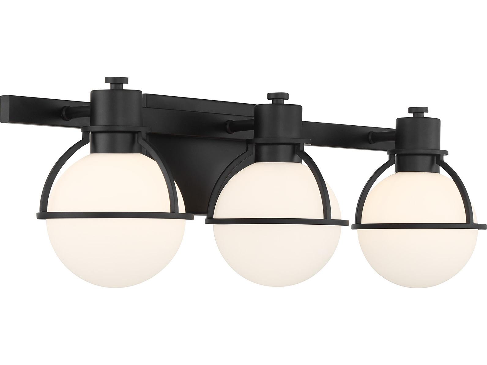 Savoy House Pierce 3-Light Matte Black Vanity Light