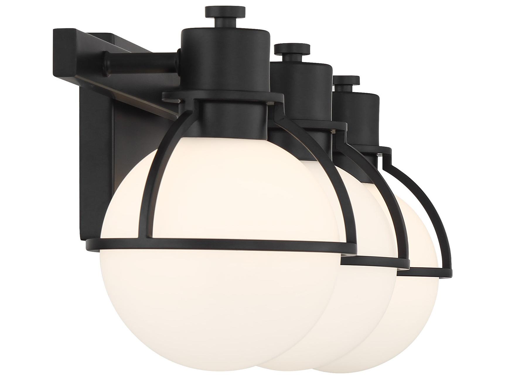 Savoy House Pierce 3-Light Matte Black Vanity Light