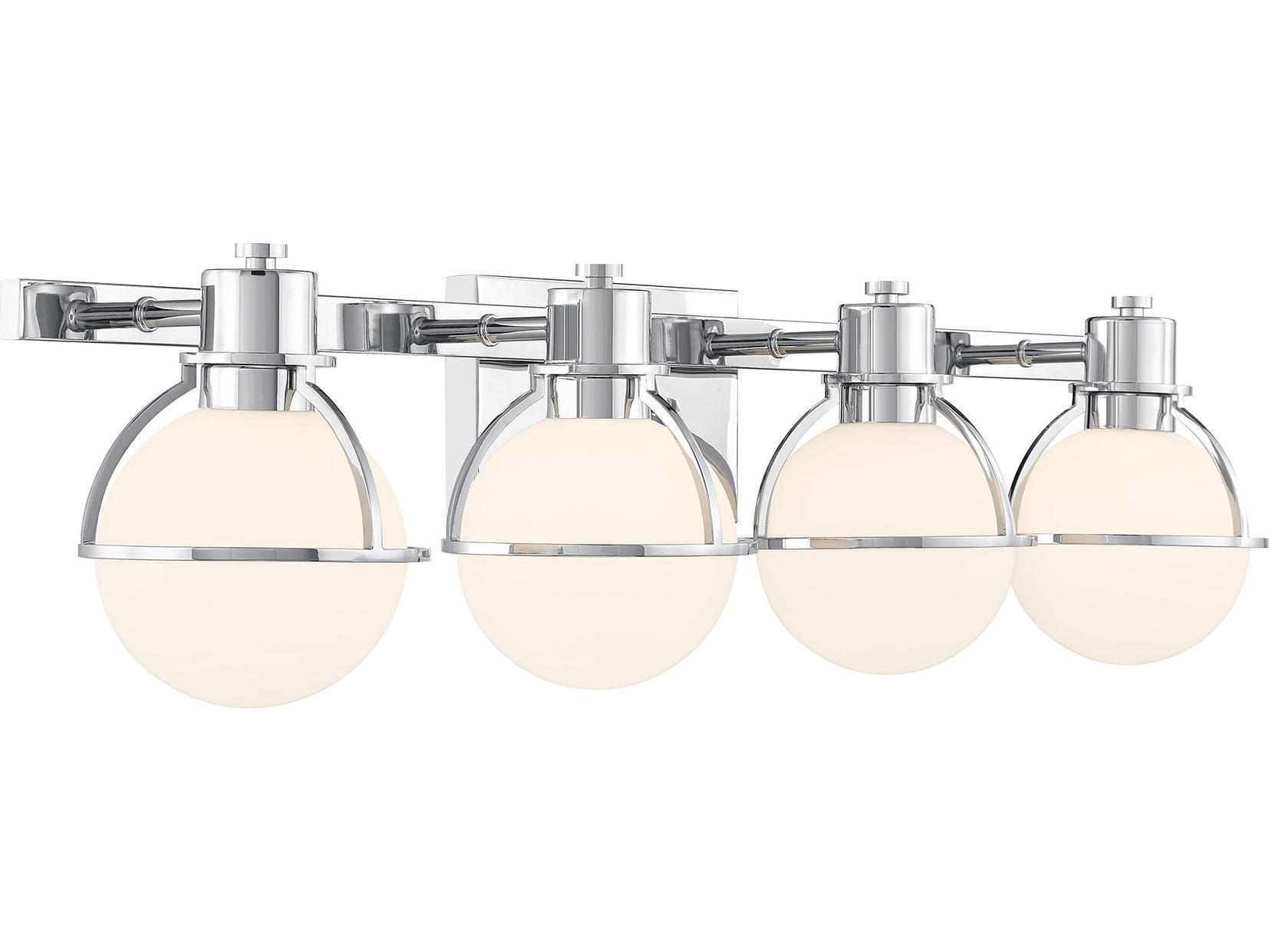 Savoy House Pierce 4-Light Chrome Vanity Light