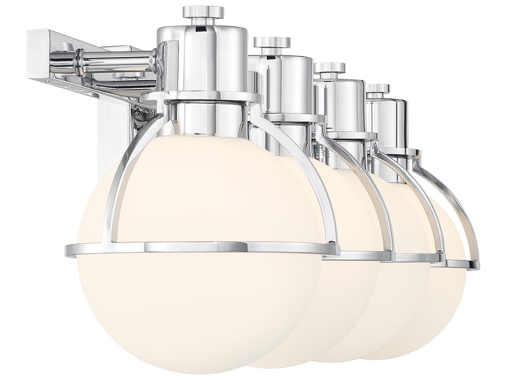 Savoy House Pierce 4-Light Chrome Vanity Light