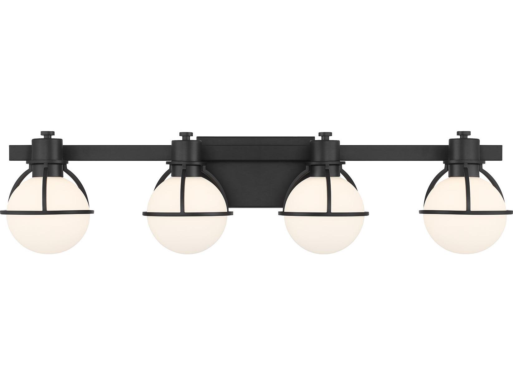 Savoy House Pierce 4-Light Matte Black Vanity Light