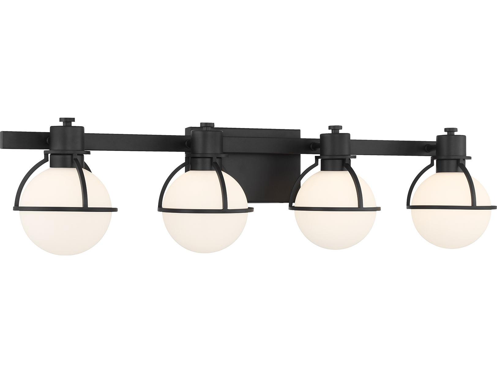 Savoy House Pierce 4-Light Matte Black Vanity Light