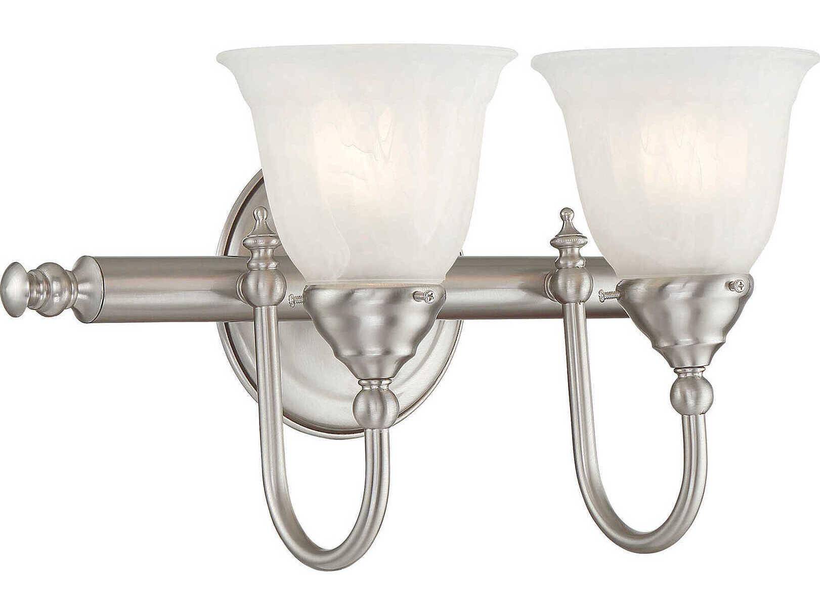 Savoy House Brunswick 2-Light Satin Nickel Vanity Light