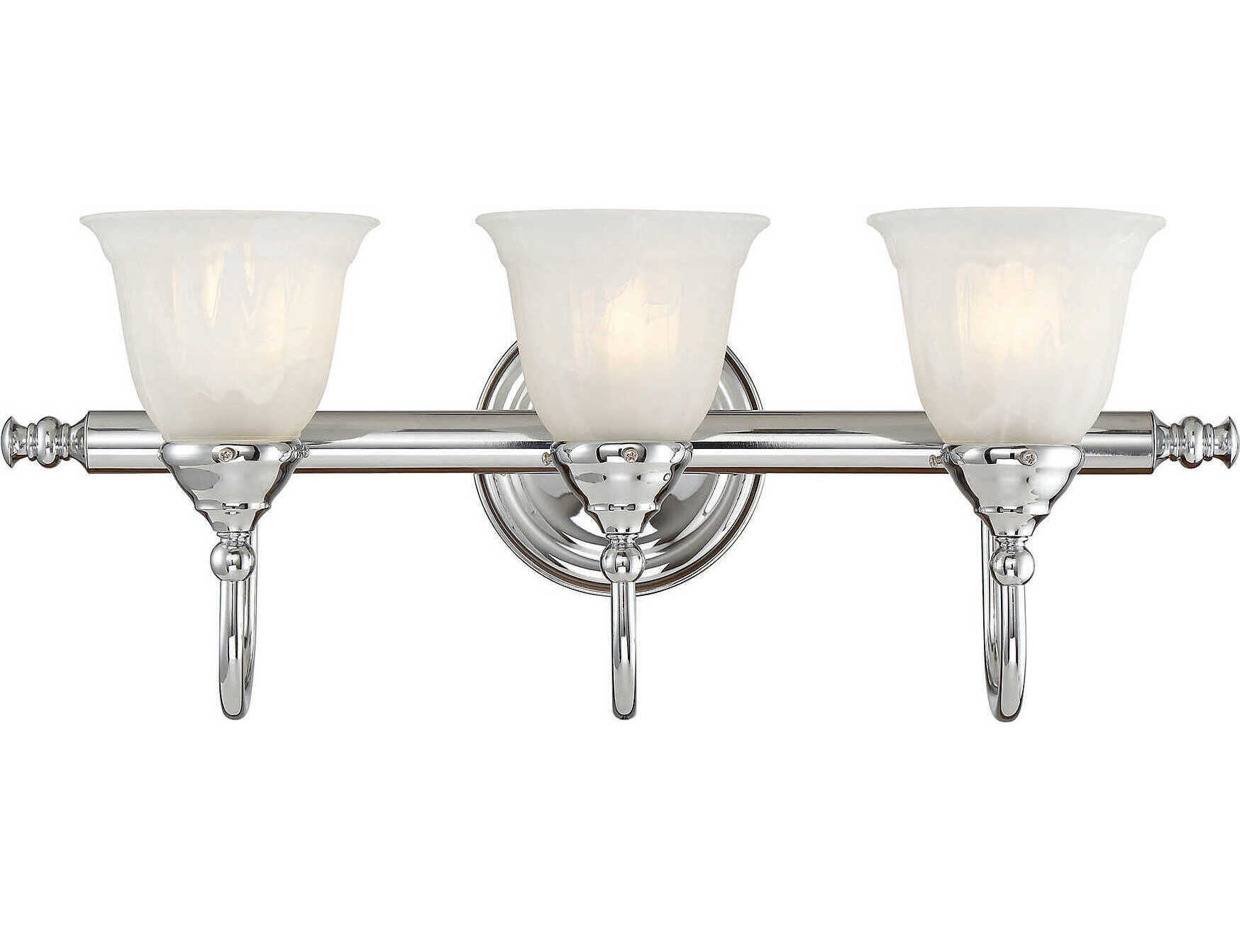 Savoy House Brunswick 3-Light Chrome Vanity Light