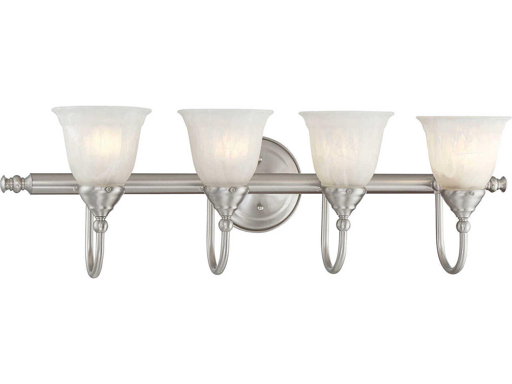 Savoy House Brunswick 4-Light Satin Nickel Vanity Light