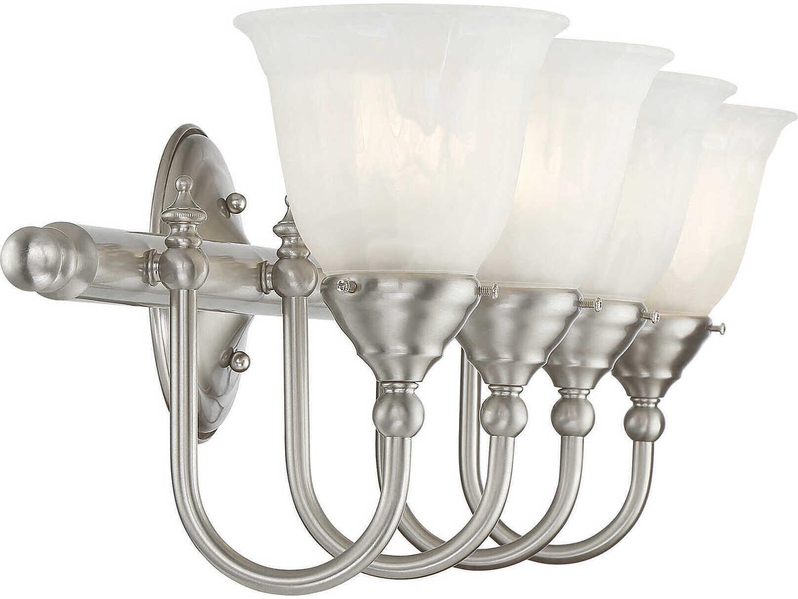 Savoy House Brunswick 4-Light Satin Nickel Vanity Light