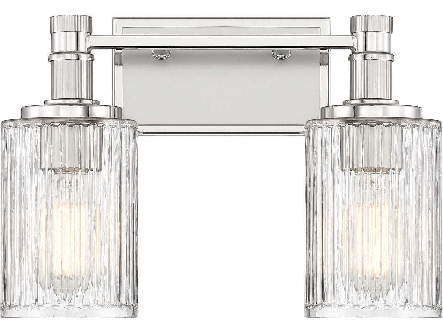 Savoy House Concord 2-Light Silver Polished Nickel Vanity Light