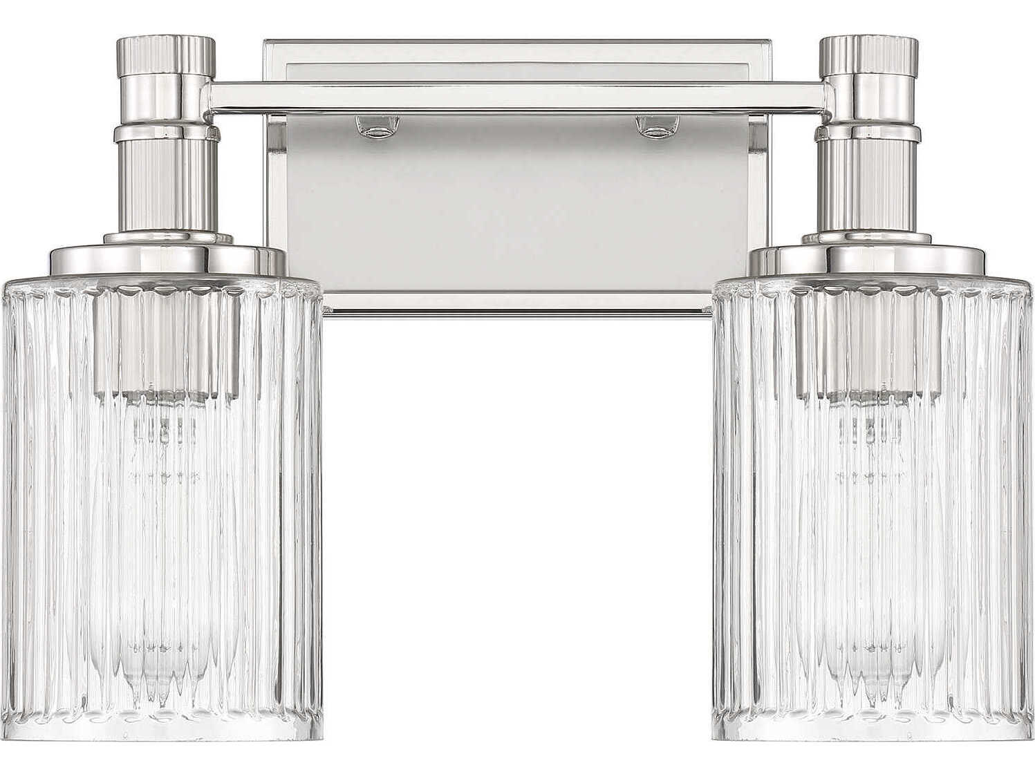 Savoy House Concord 2-Light Silver Polished Nickel Vanity Light