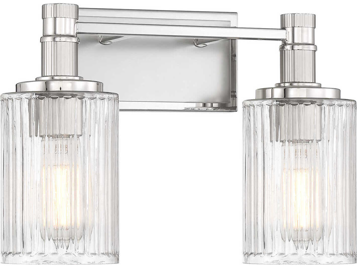 Savoy House Concord 2-Light Silver Polished Nickel Vanity Light