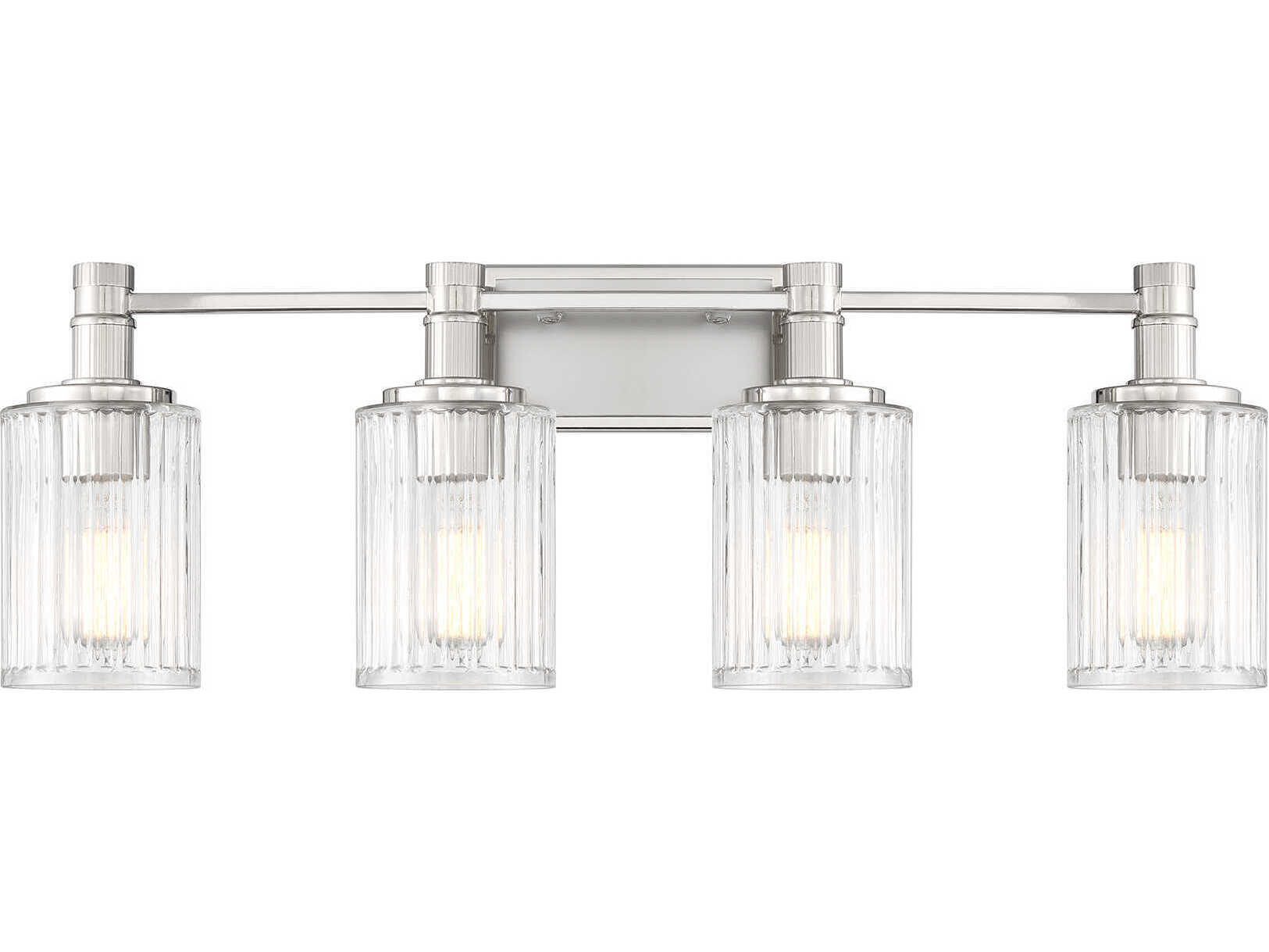 Savoy House Concord 4-Light Silver Polished Nickel Vanity Light