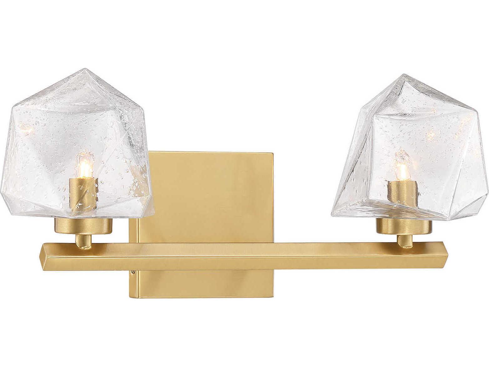 Savoy House Castello 2-Light Warm Brass Vanity Light
