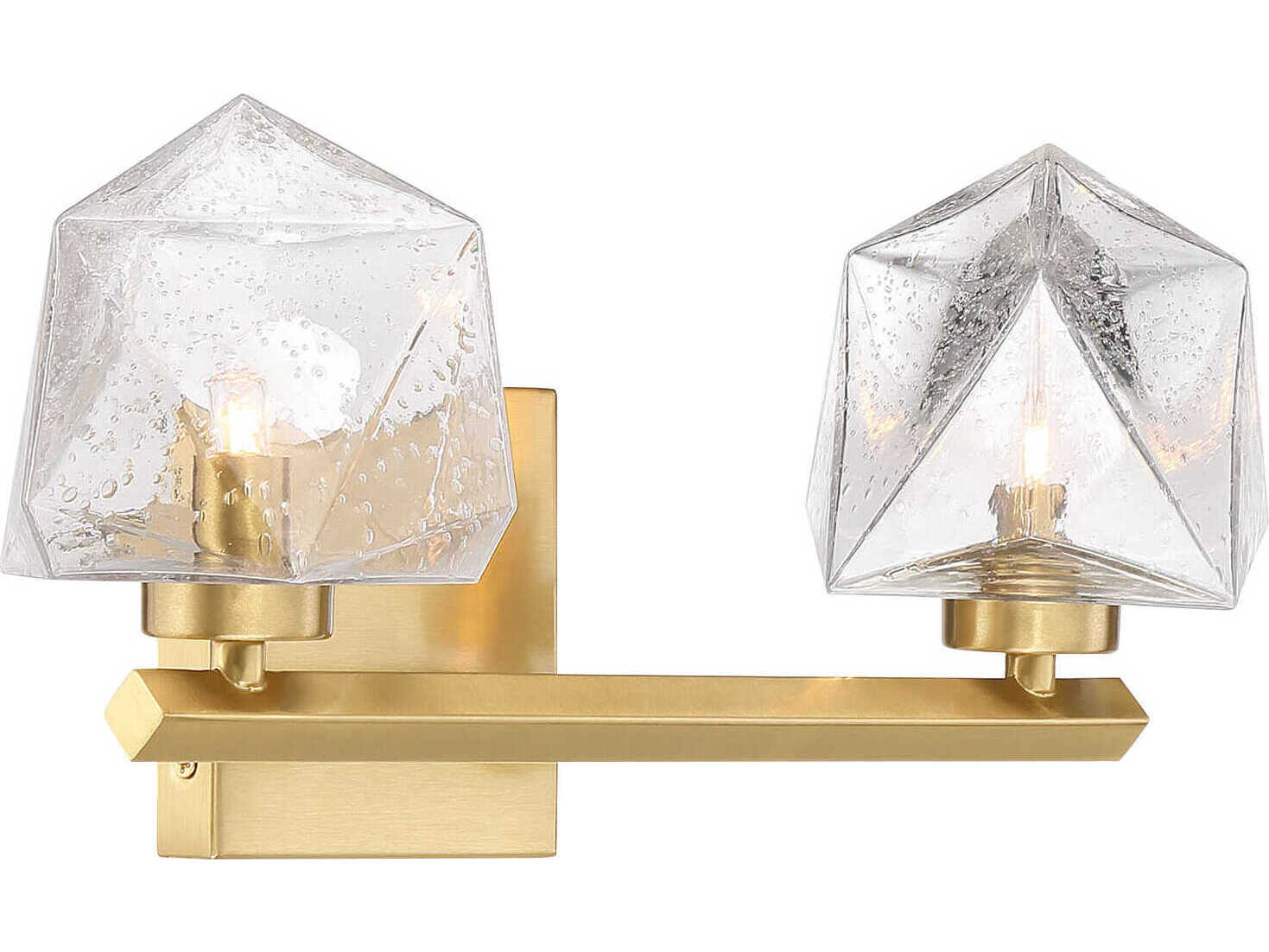 Savoy House Castello 2-Light Warm Brass Vanity Light