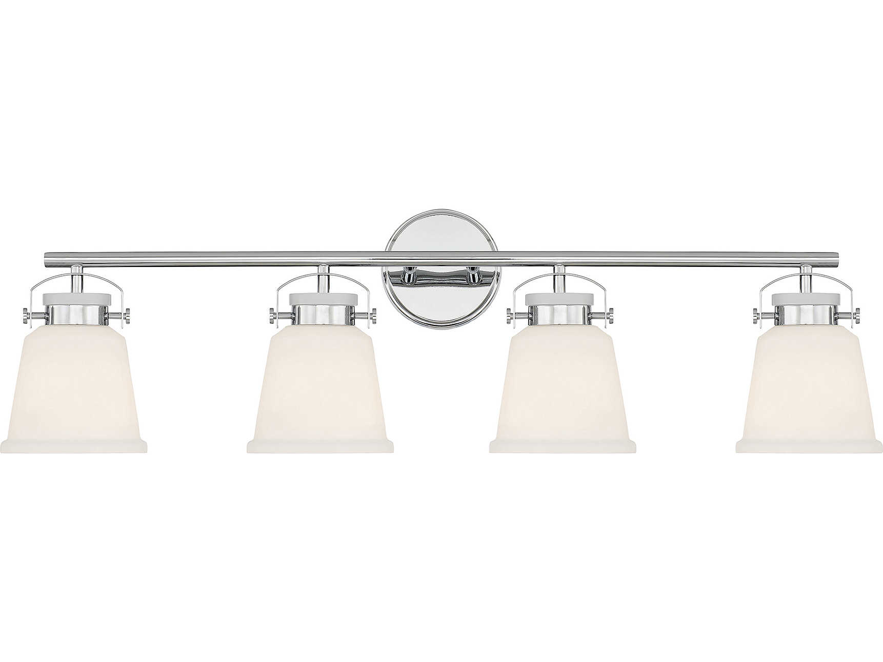 Savoy House Kaden 4-Light Polished Chrome Glass Vanity Light